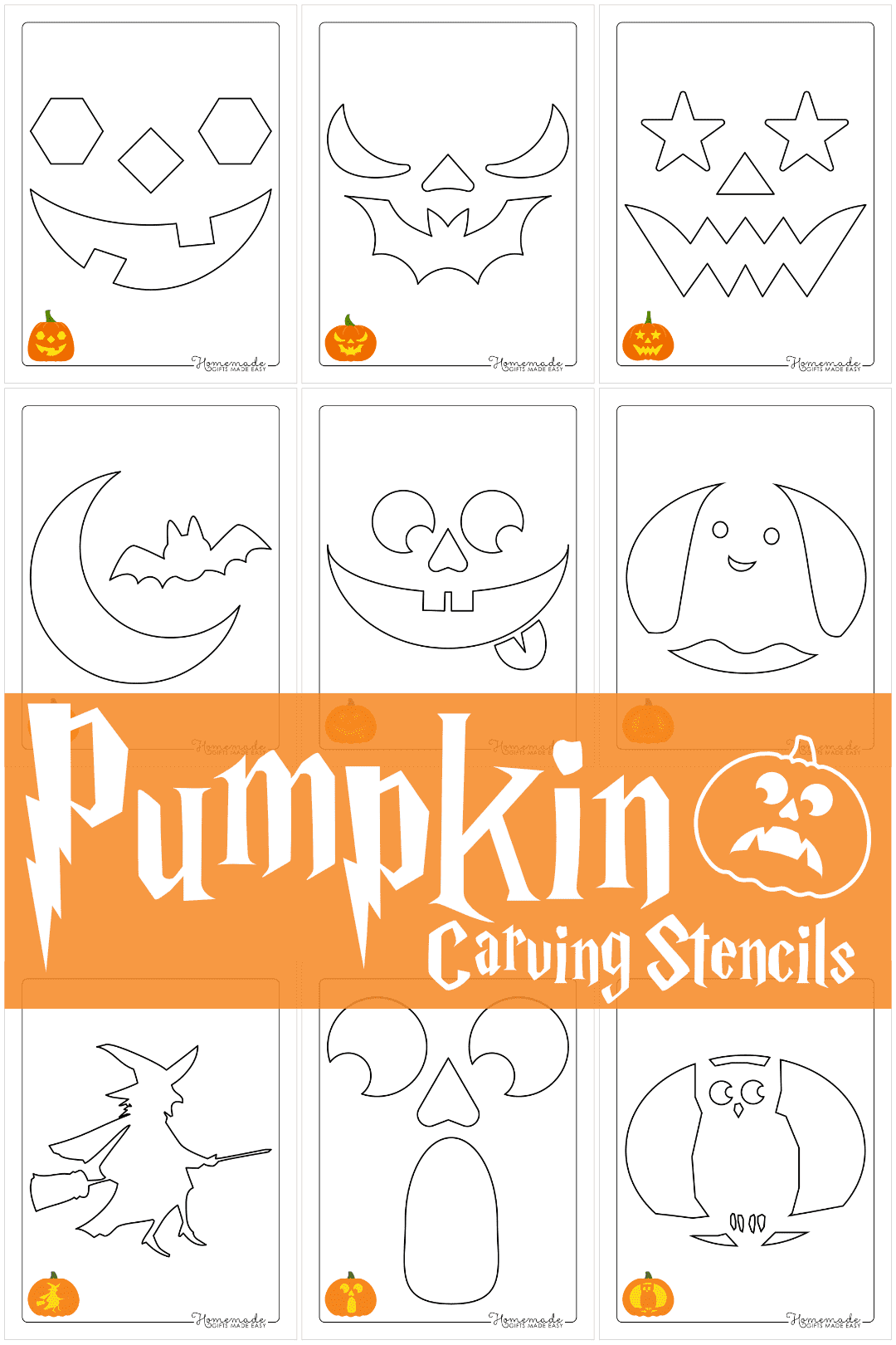 Free Printable Pumpkin Carving Stencils &amp;amp; Templates For Halloween throughout Small Pumpkin Stencils Free Printable