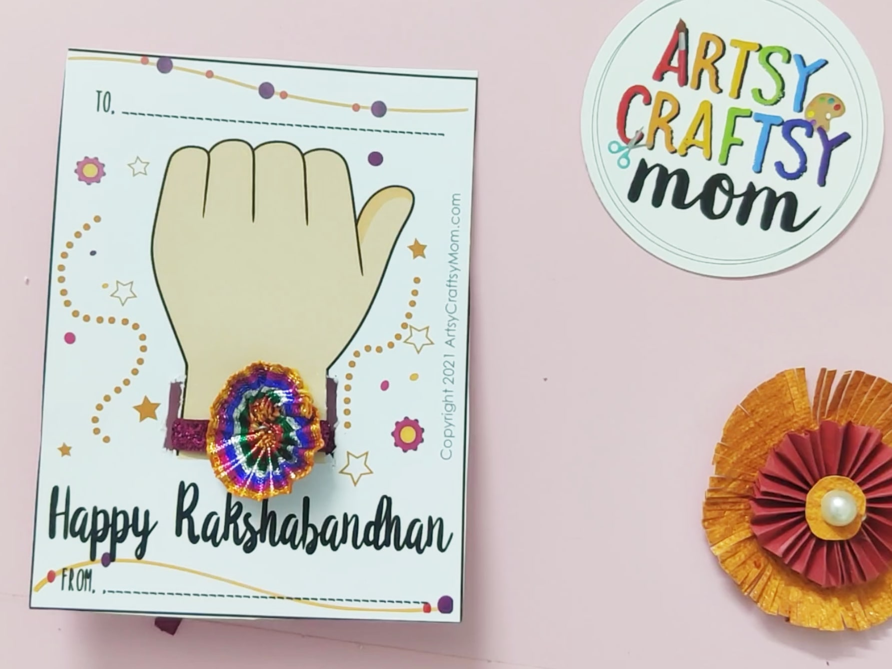 Free Printable Rakhi Card within Free Online Printable Rakhi Cards