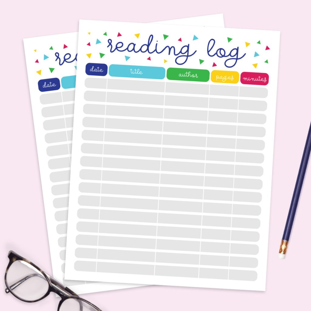 Free Printable Reading Log - Pineapple Paper Co. intended for Free Printable Reading Log