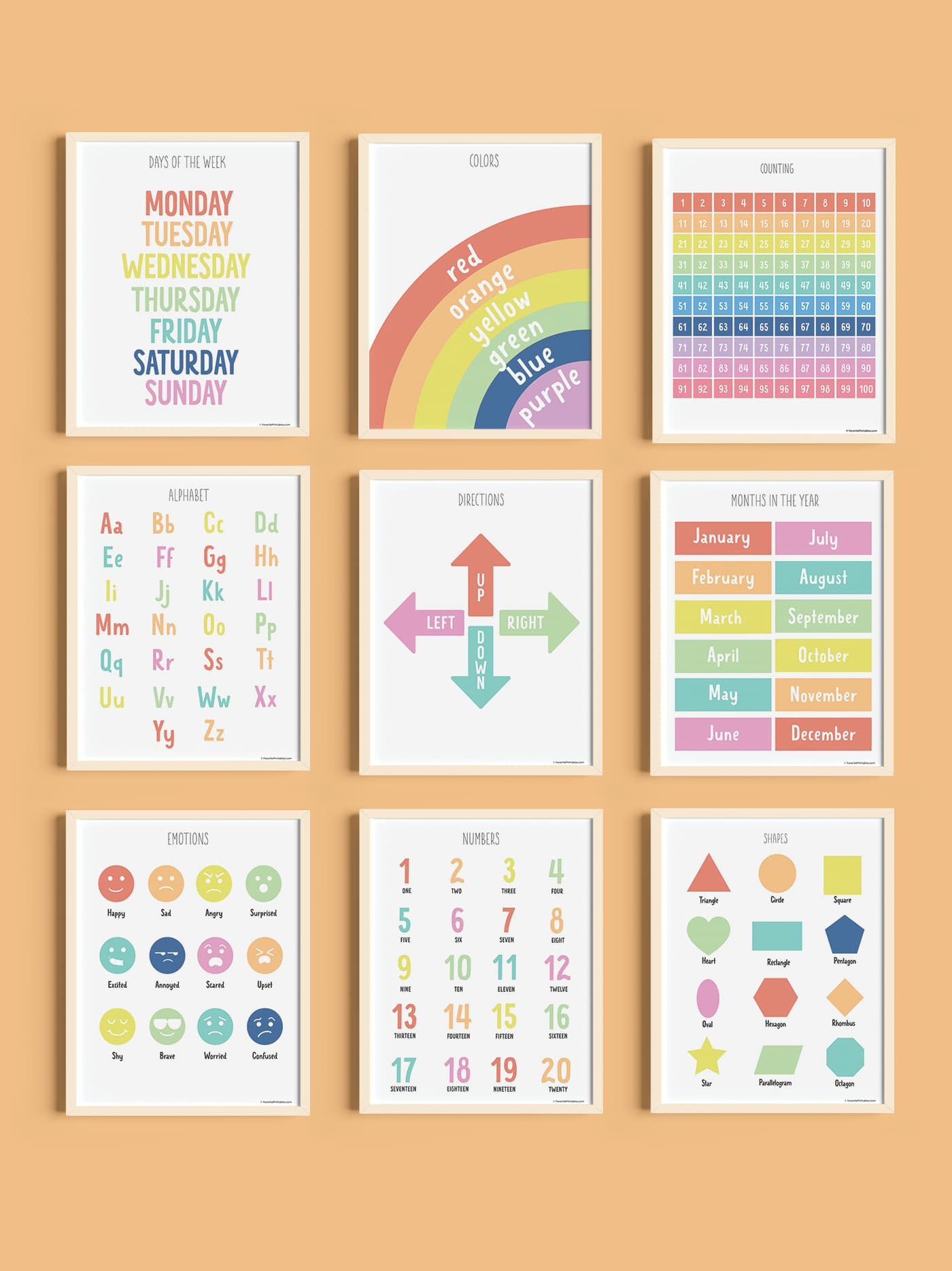 Free Printable Set Of 10 Educational Posters - Favorite Printables pertaining to Free Printable Educational Posters