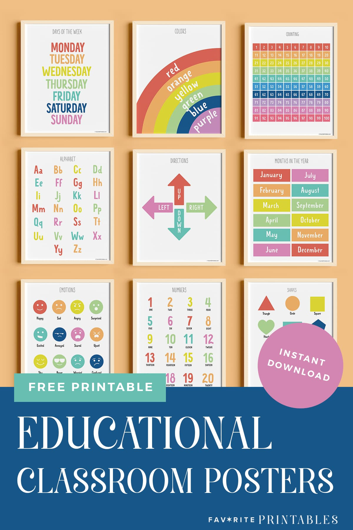 Free Printable Set Of 10 Educational Posters - Favorite Printables within Free Printable Educational Posters