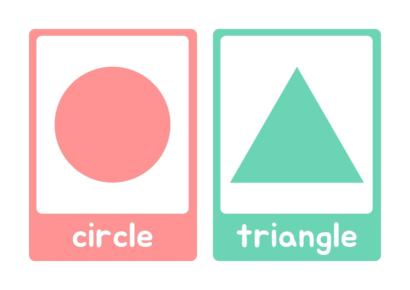 Free Printable Shapes Flashcards Templates | Canva intended for Large Printable Shapes Free