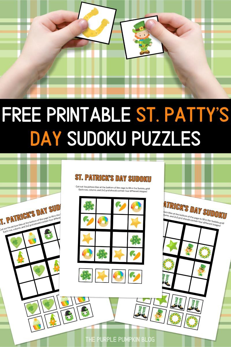 Free Printable St. Patrick&amp;#039;S Day Picture Sudoku Puzzles For Kids regarding Free Printable Sud