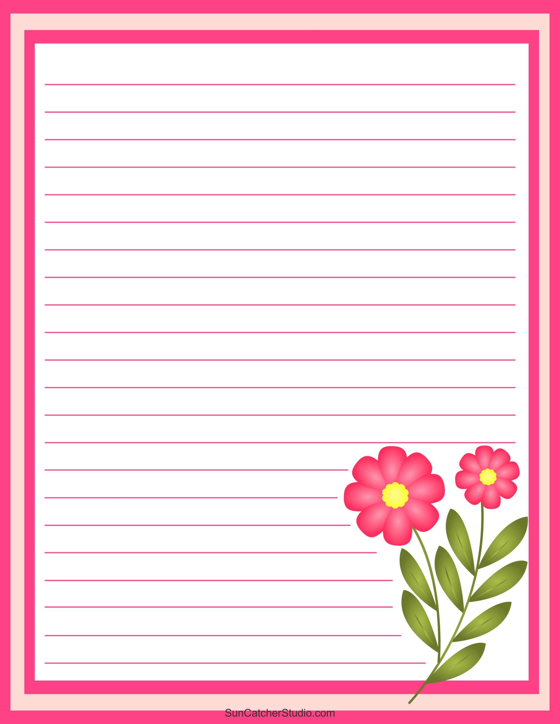 Free Printable Stationery And Lined Letter Writing Paper – Diy in Free Printable Stationery Writing Paper