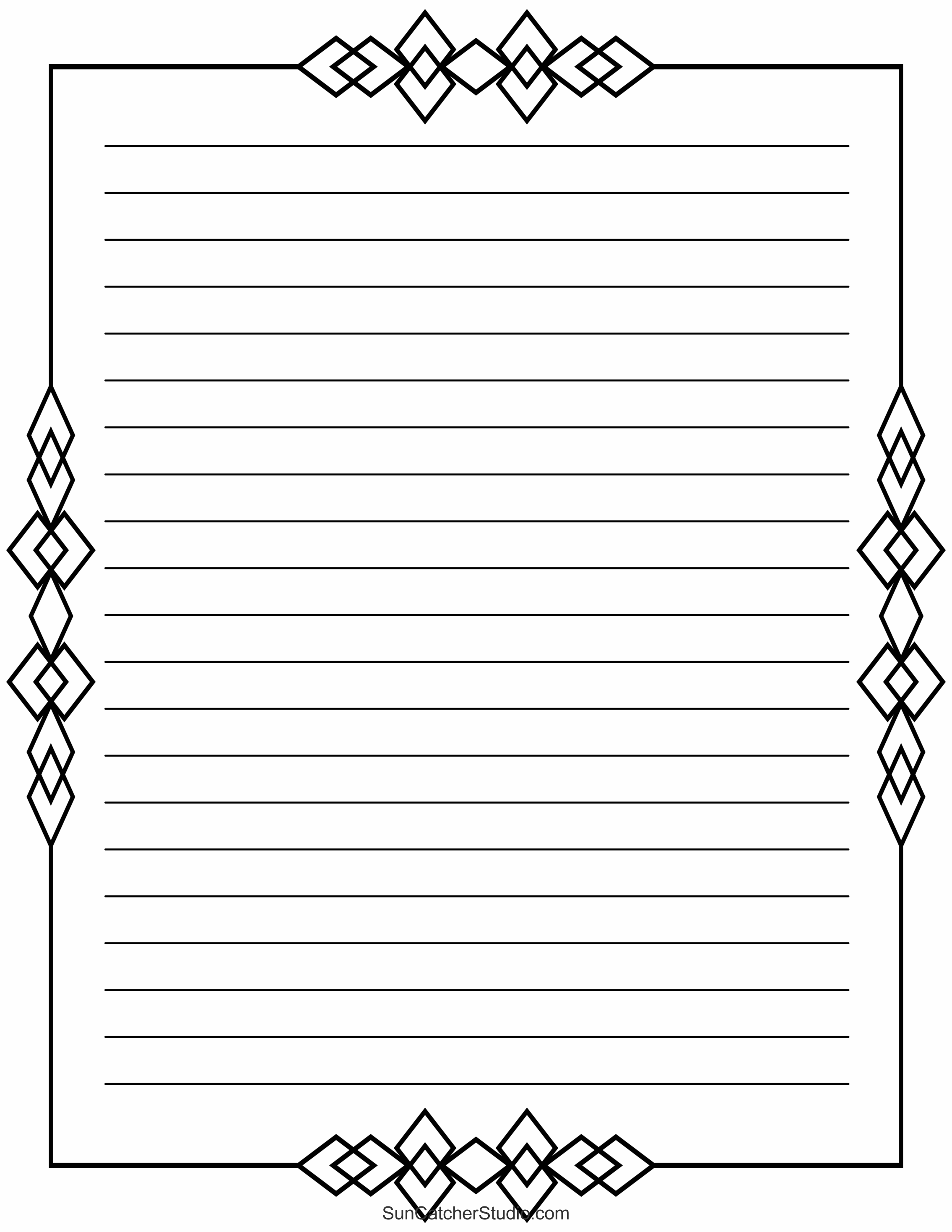 Free Printable Stationery And Lined Letter Writing Paper – Diy regarding Free Printable Lined Stationery