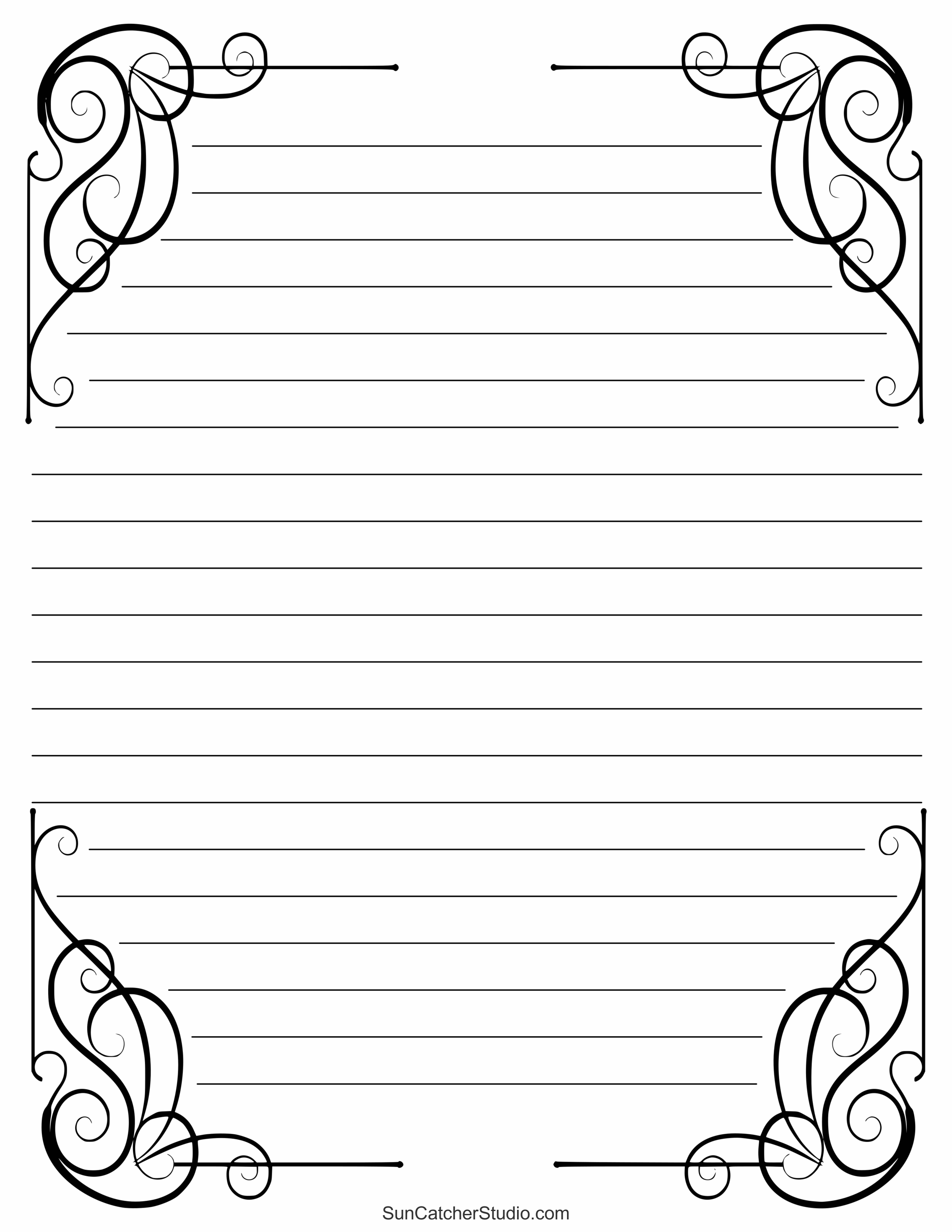 Free Printable Stationery And Lined Letter Writing Paper – Diy throughout Free Printable Elegant Stationery Templates