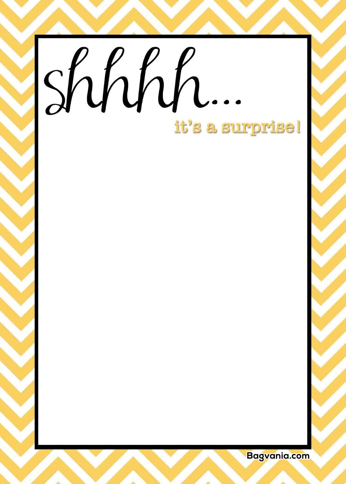 Free Printable Surprise Birthday Invitations – Bagvania Free Print pertaining to Free Printable Surprise Party Invitations