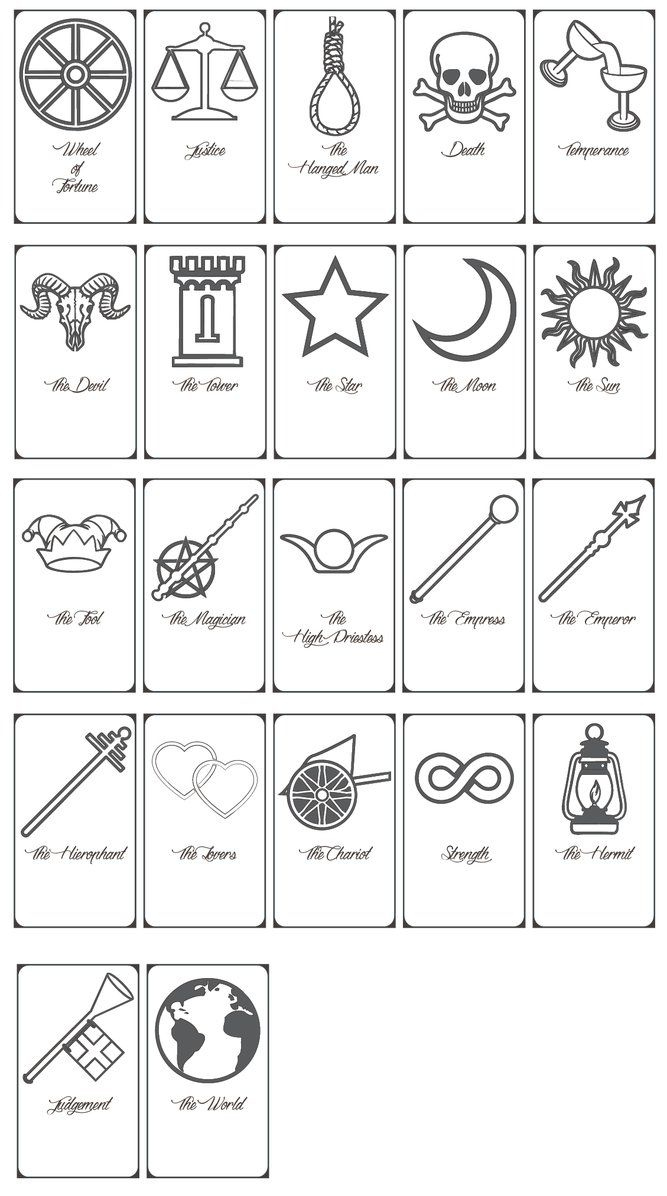 Free Printable Tarot Cards throughout Free Printable Oracle Cards