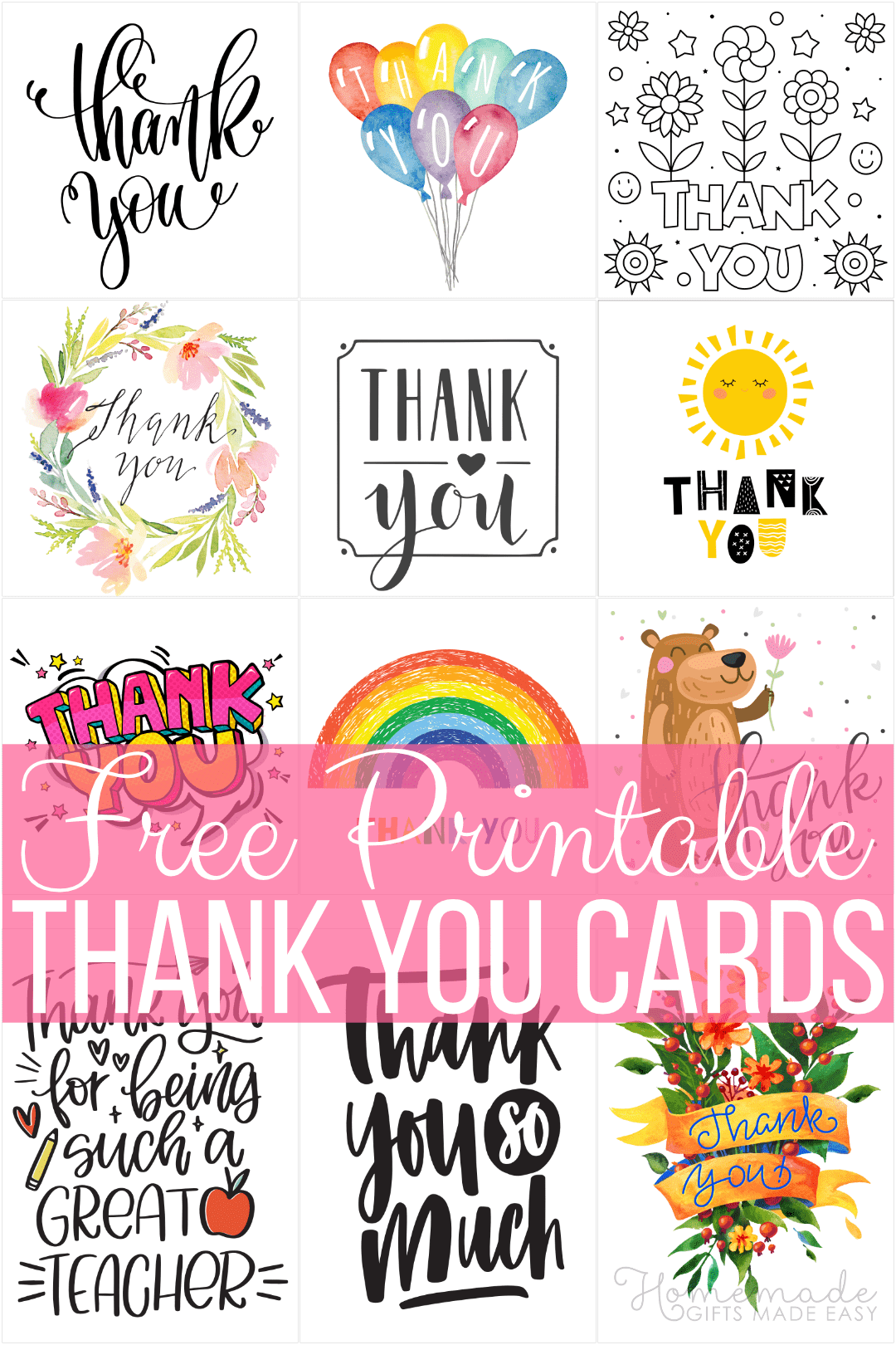 Free Printable Thank You Cards inside Free Printable Cards For All Occasions