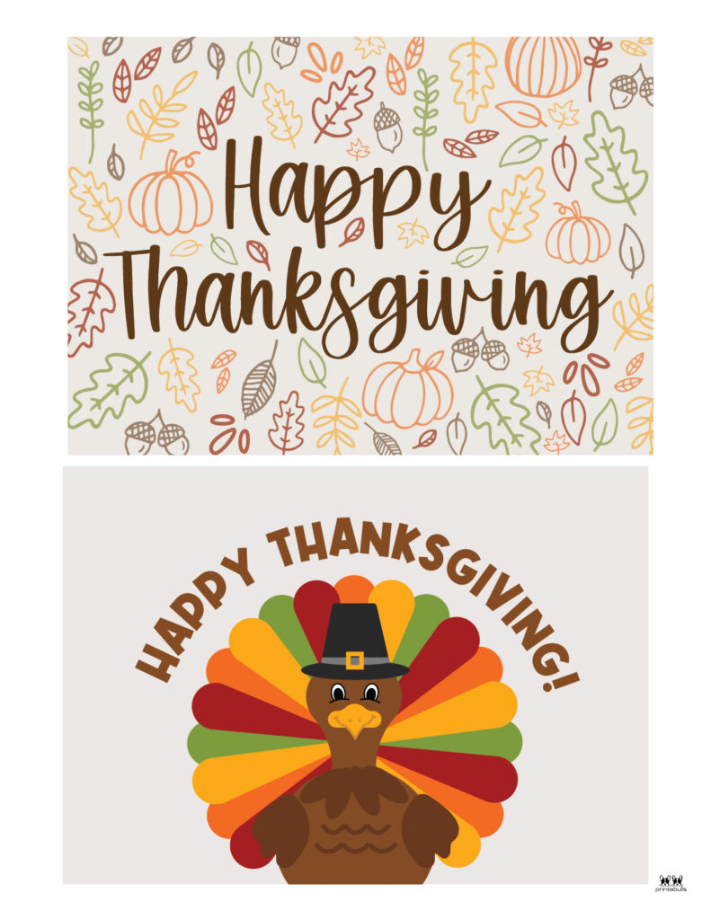 Free Printable Thanksgiving Cards | Printabulls within Free Printable Thanksgiving Cards