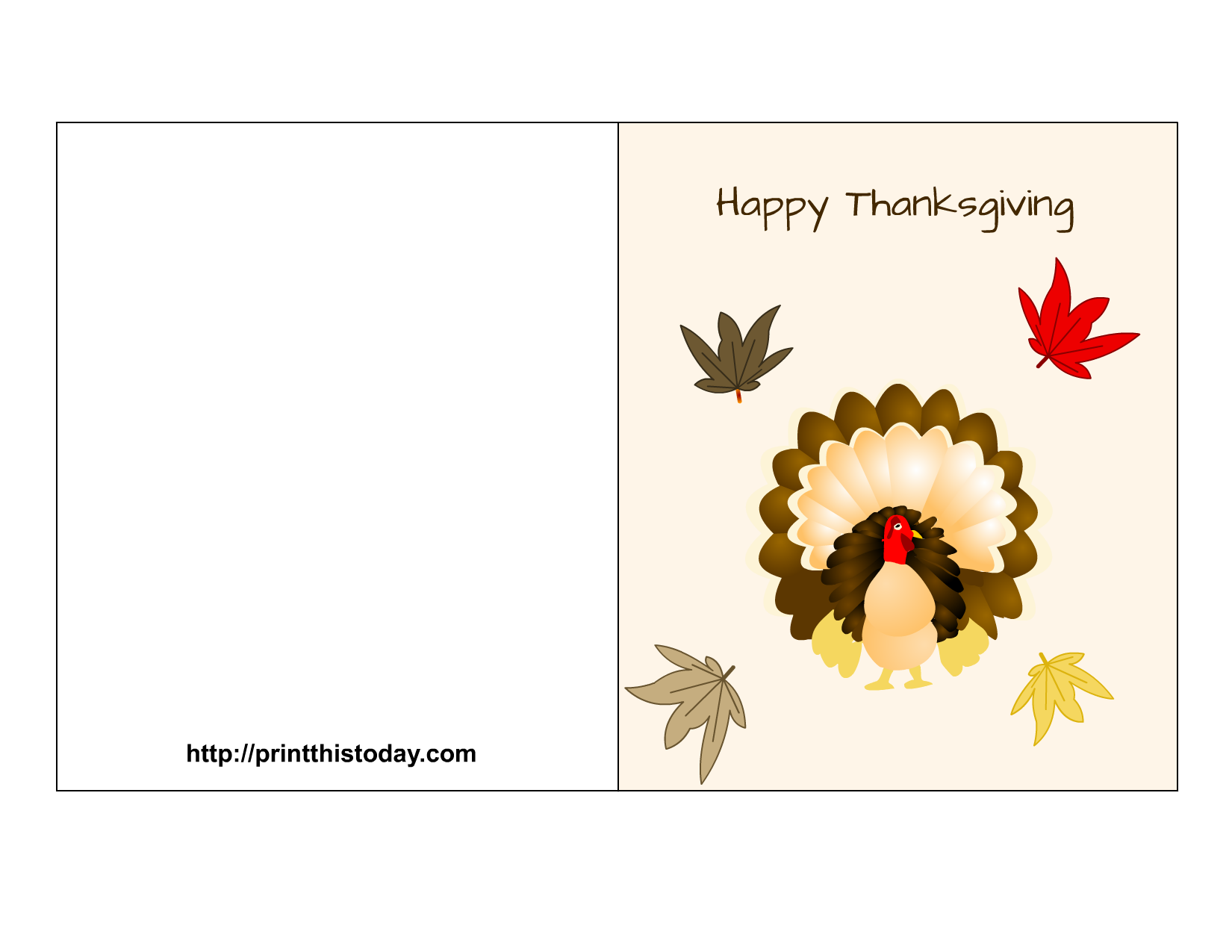 Free Printable Thanksgiving Greeting Cards for Free Printable Thanksgiving Cards