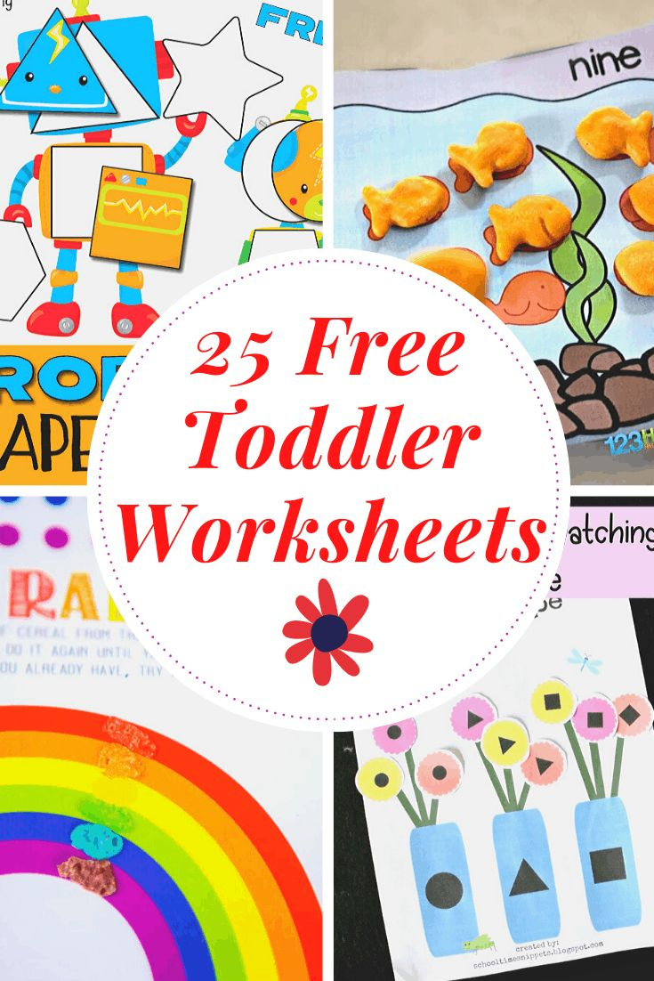 Free Printable Toddler Worksheets in Free Printable Toddler Learning Worksheets