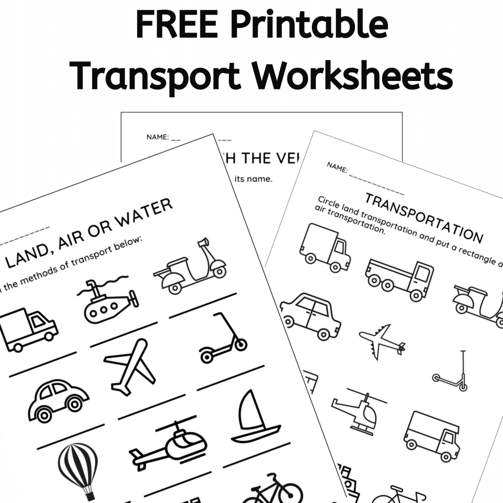 Free Printable Transportation Worksheets - regarding Free Printable Transportation Worksheets For Kids