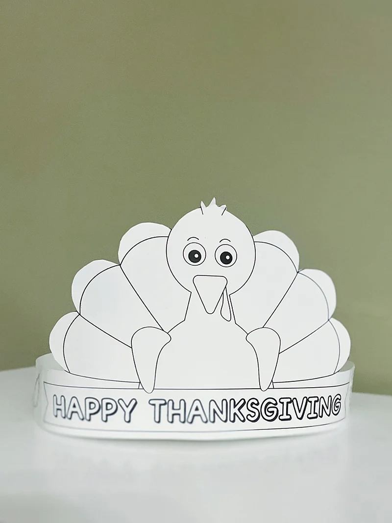 Free Printable Turkey Hat - Thanksgiving Turkey Crown intended for Free Printable Thanksgiving Hats