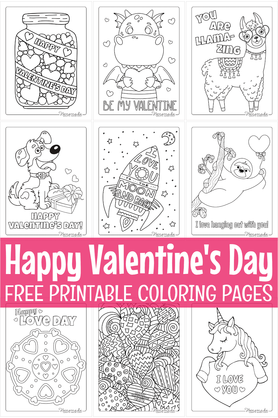 Free Printable Valentine&amp;#039;S Day Coloring Pages for Free Valentine Printables Coloring