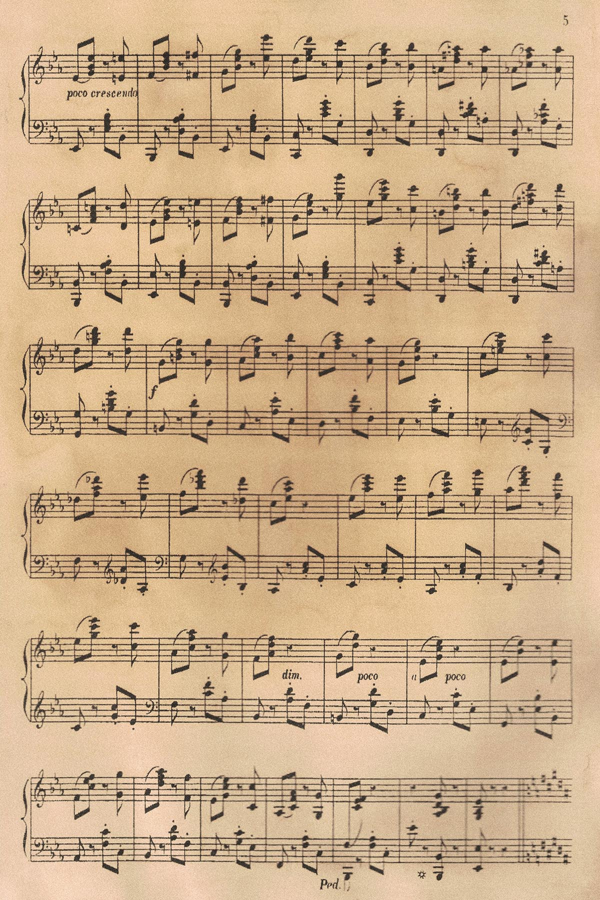 Free Printable Vintage Sheet Music [With Digital Collage Sheets intended for Free Printable Classical Sheet Music For Piano