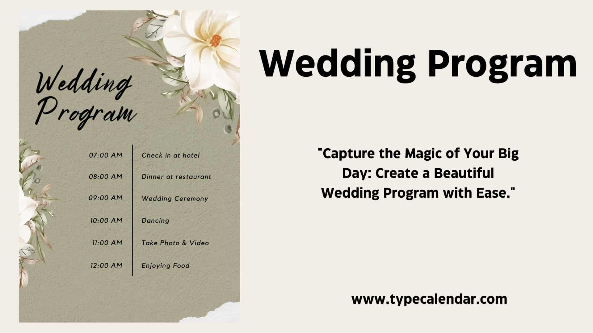 Free Printable Wedding Program Templates [Word, Pdf] Folded Examples regarding Free Printable Wedding Program Templates Word