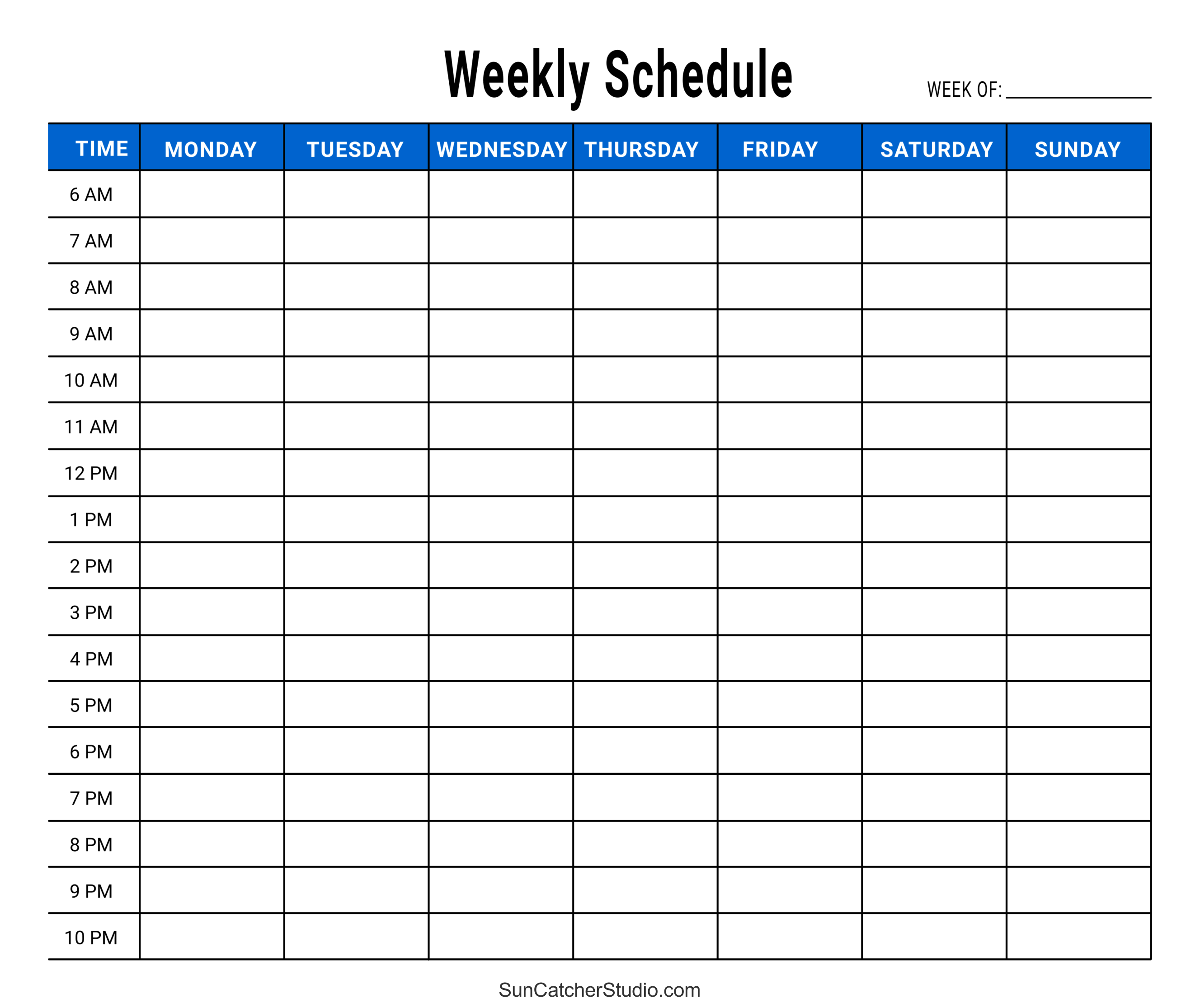 Free Printable Weekly Planner Templates (Pdf) – Diy Projects regarding Free Printable Blank Weekly Schedule