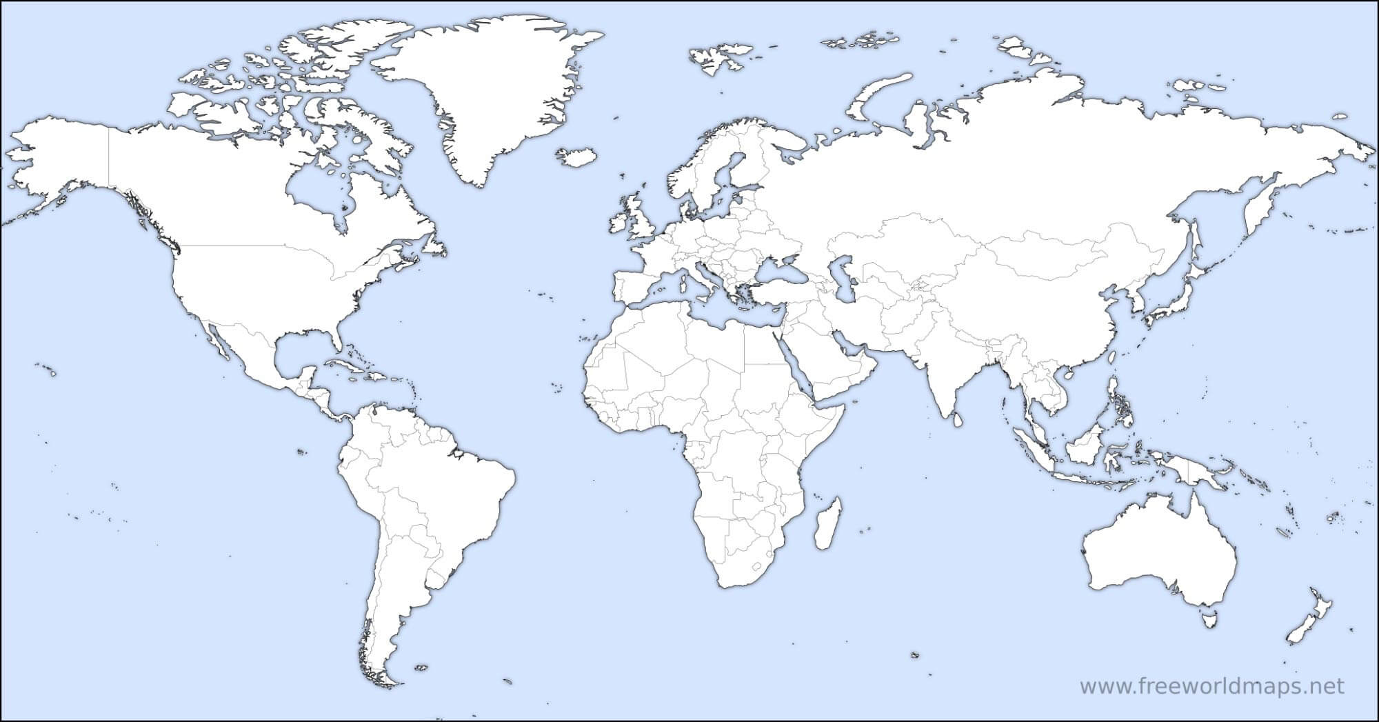 Free Printable World Maps with regard to Free Printable Continent Map