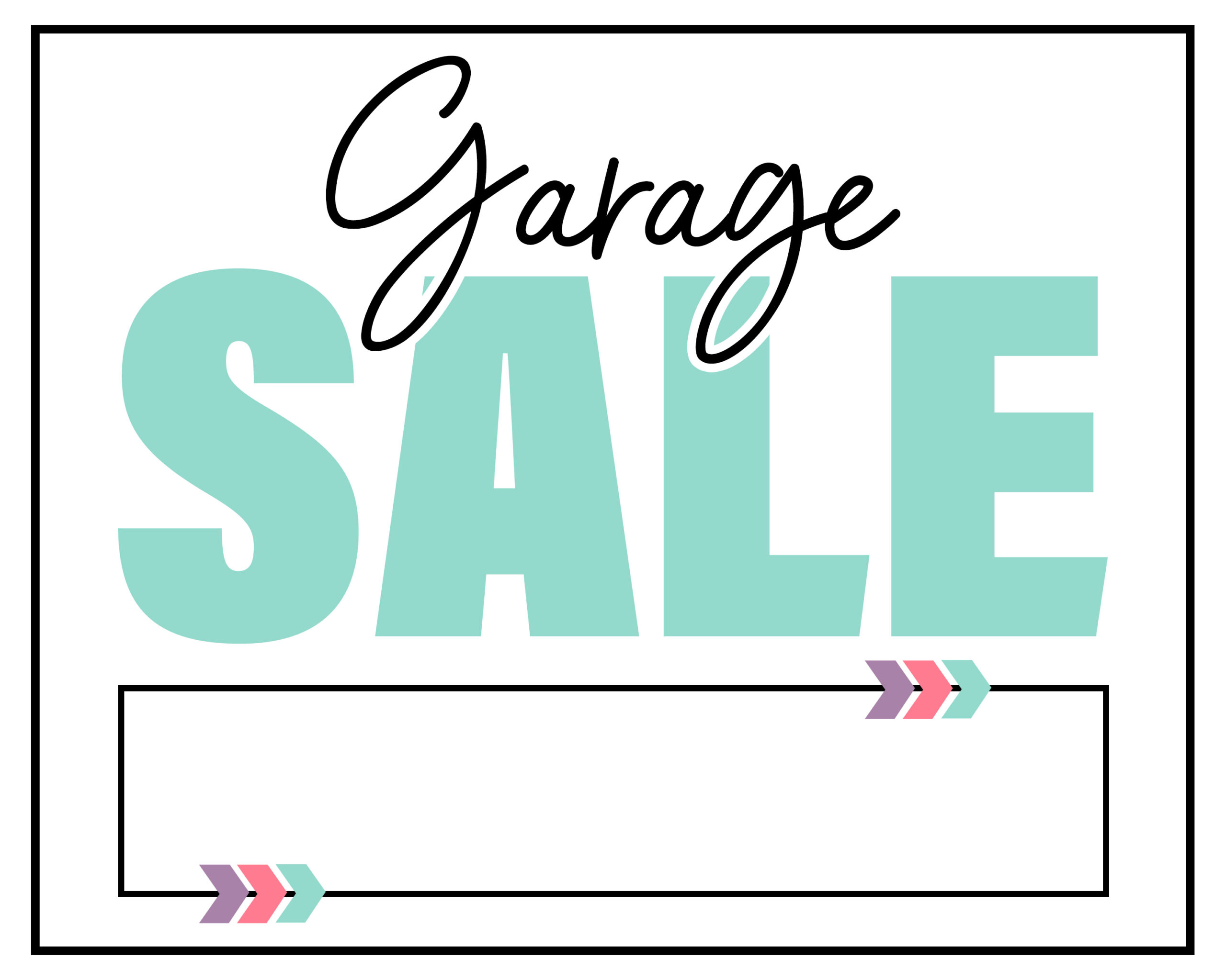 Free Printable Yard Sale Sign Collection - The Cottage Market with regard to Free Printable Yard Sale Signs