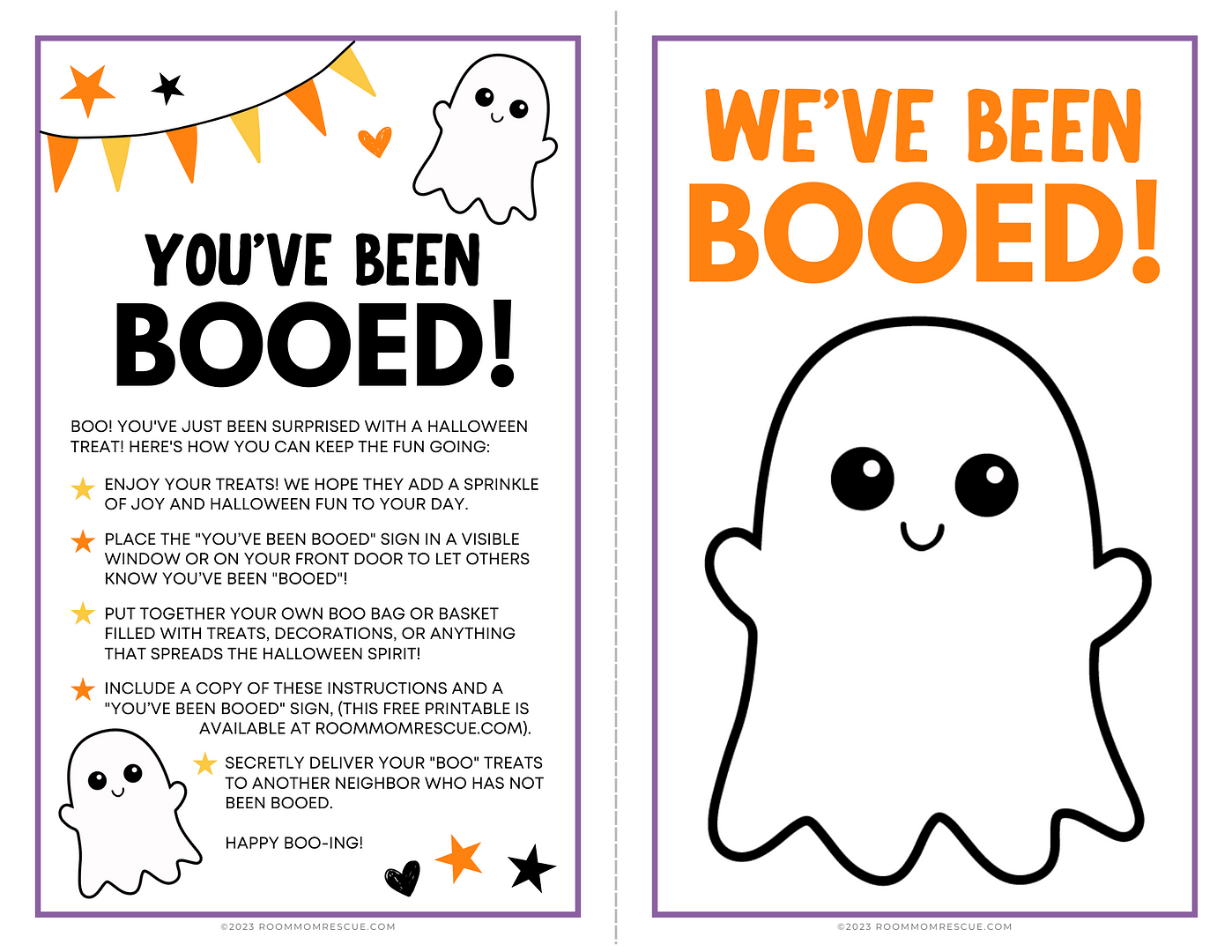 Free Printable You&amp;#039;Ve Been Booed! Sign, Tags And Door Hanger pertaining to You Ve Been Booed Free Printable