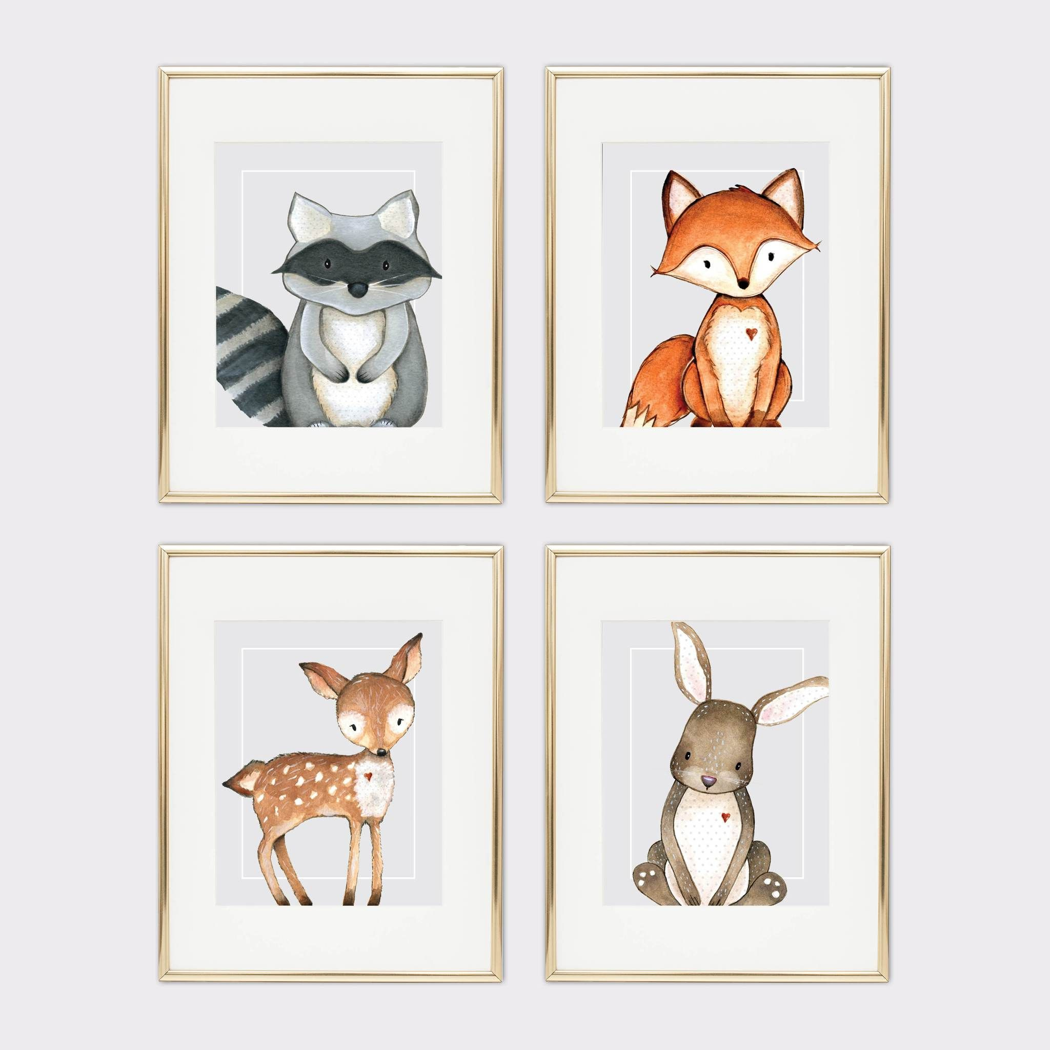 Free Printables | Baby Animal Printables, Woodland Animal Prints with Free Woodland Animal Printables