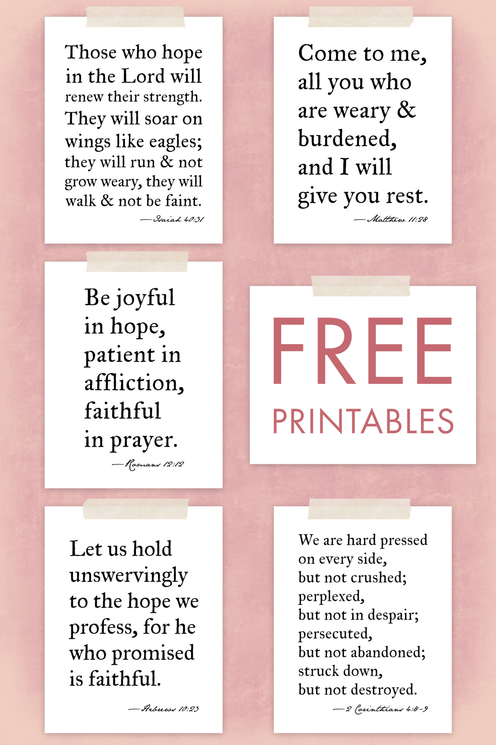 Free Printables: Bible Verse Wall Art — The Art Of Observation in Free Printable Scripture Verses