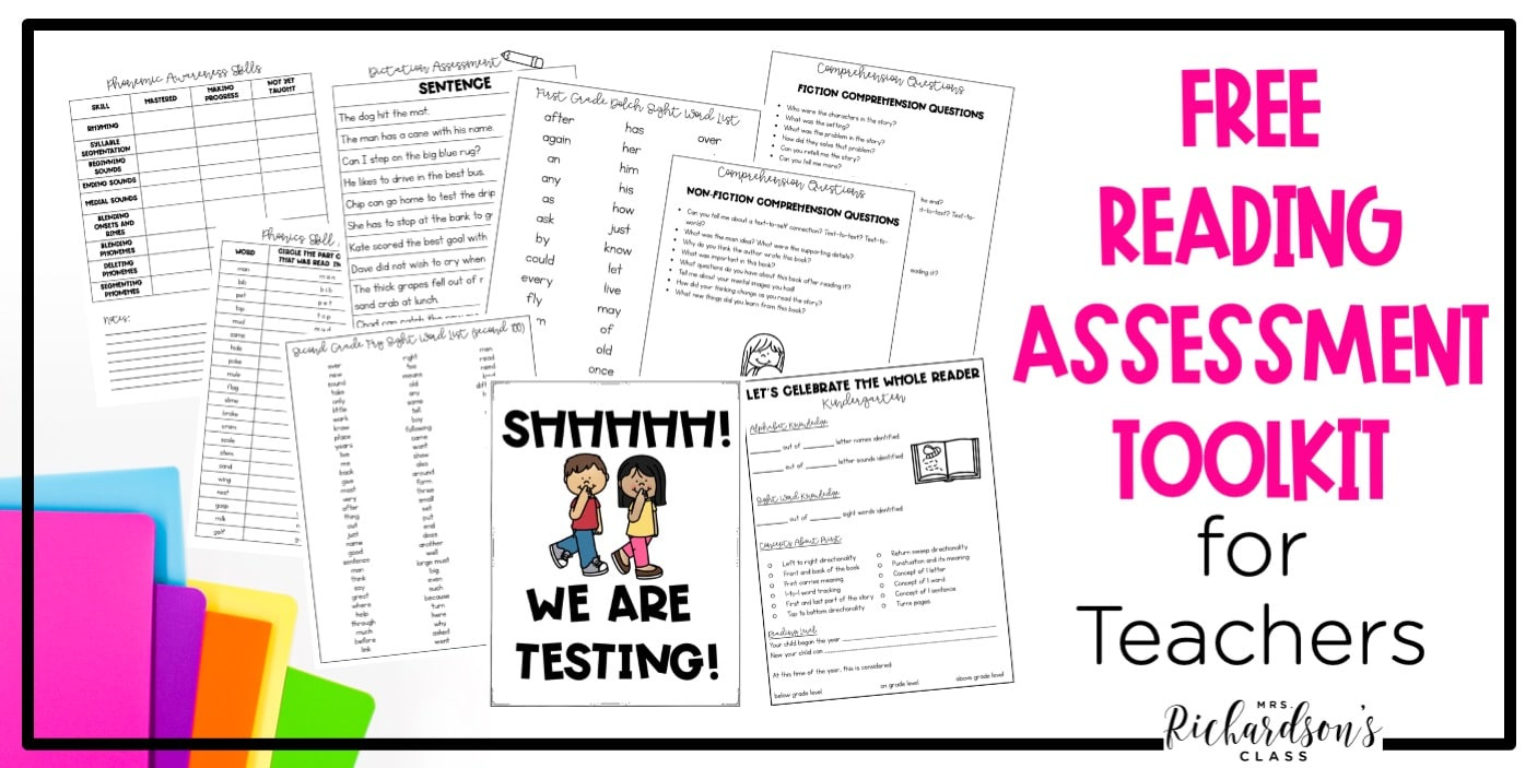 Free Reading Assessment Tools For Teachers For Easier Testing inside Free Printable Reading Level Assessment Test