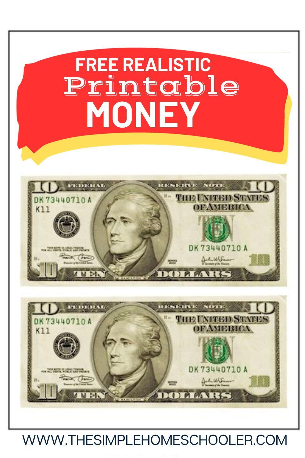 Free Realistic Printable Money: Front And Back, Real Size with regard to Free Printable Fake Money That Looks Real