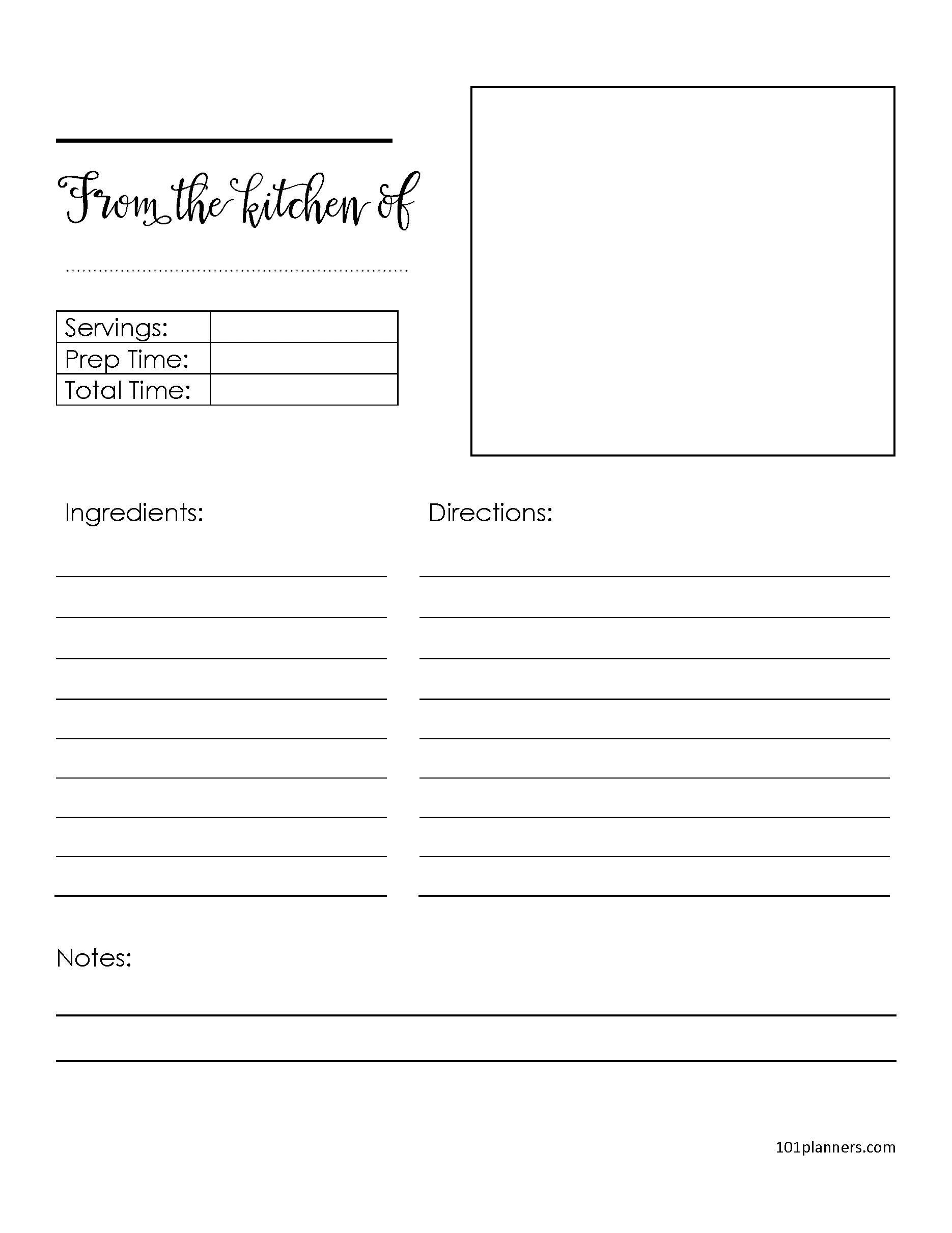 Free Recipe Template (Editable) | Edit Online / Word / Pdf intended for Free Recipe Book Templates Printable