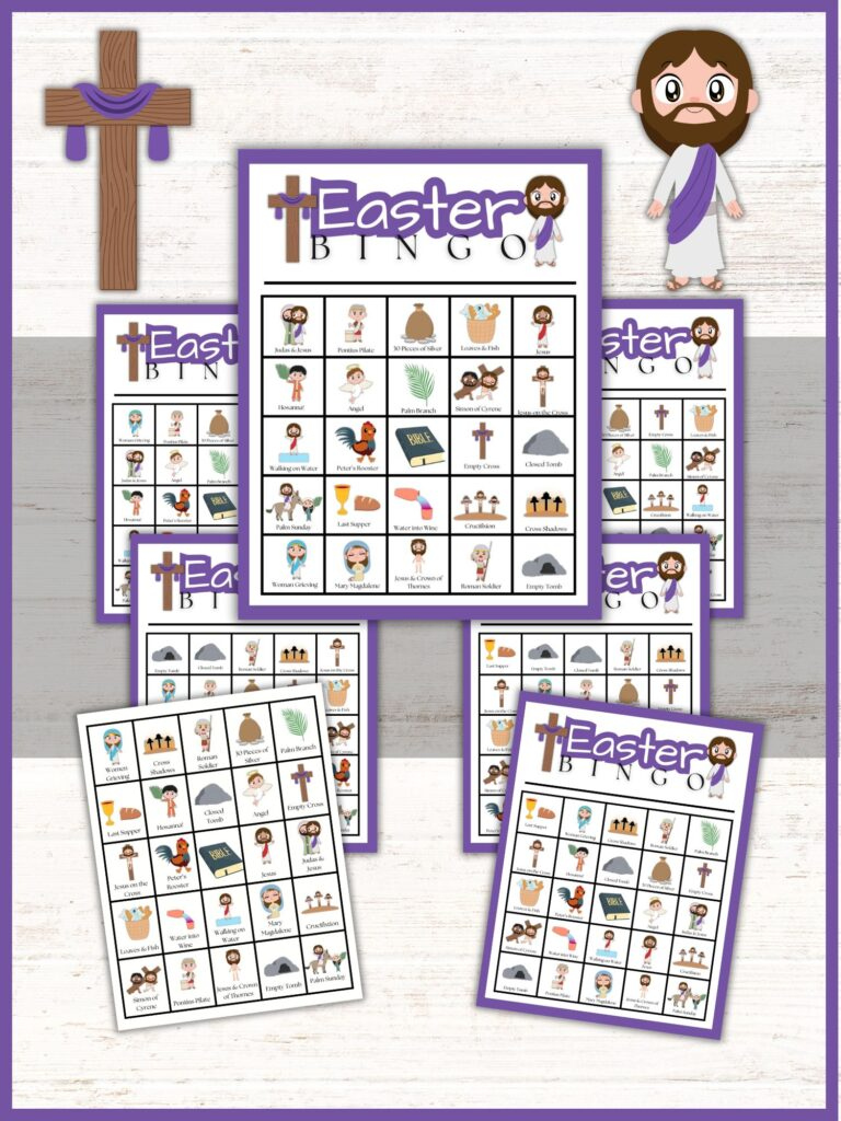 Free Religious Easter Bingo Printable! | Healing Home with Free Printable Religious Easter Bingo Cards