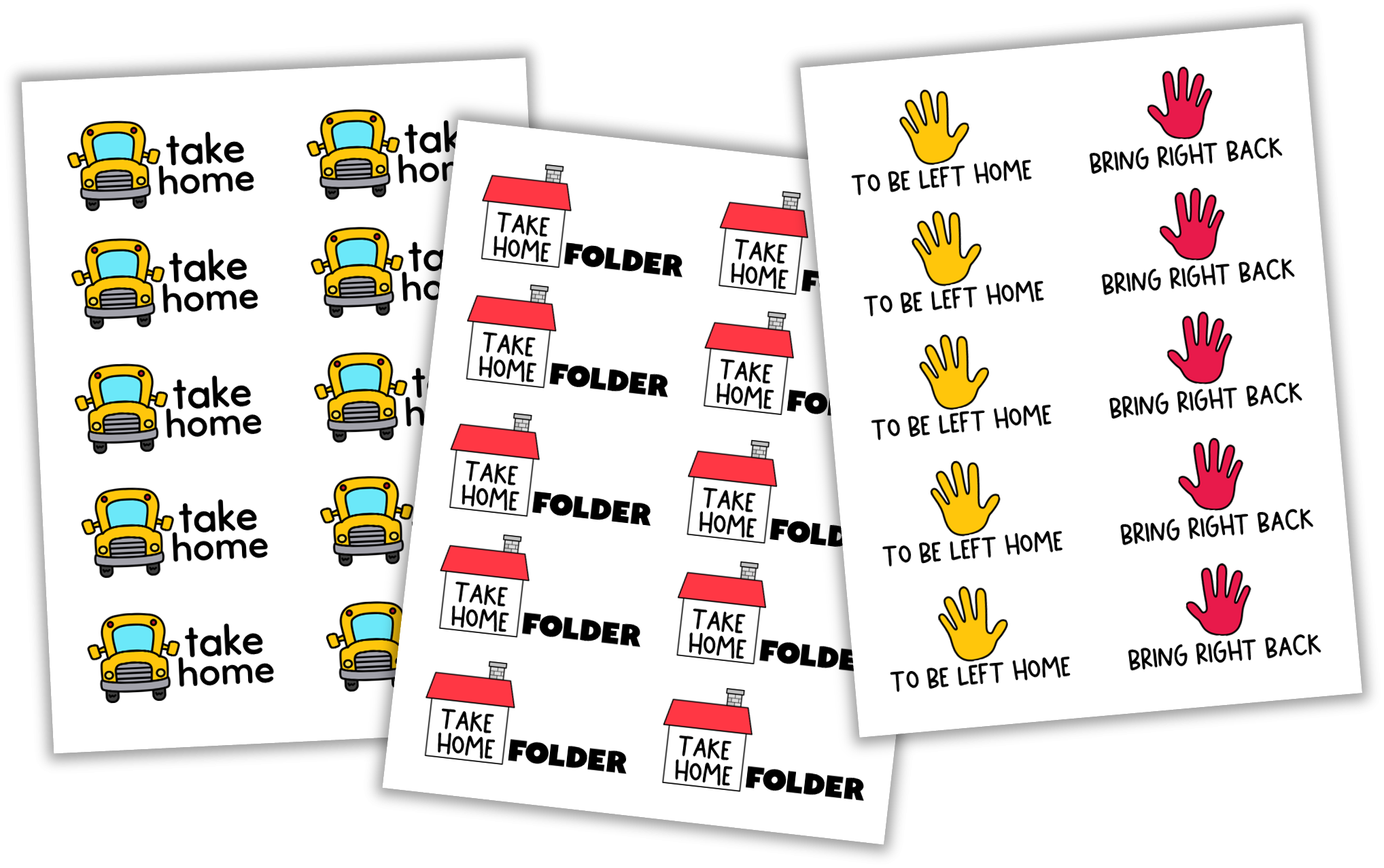 Free School Folder Labels For Teachers - Tunstall&amp;#039;S Teaching within Free Printable Take Home Folder Labels