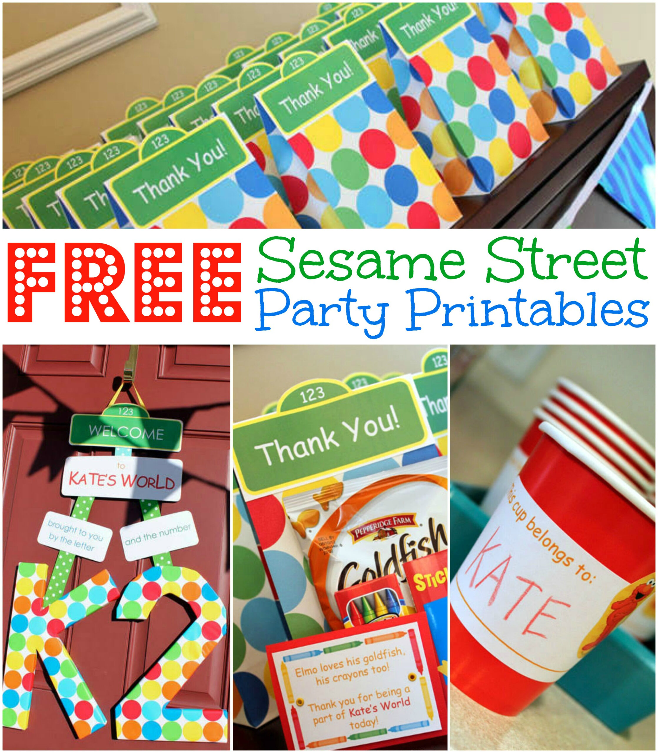 Free Sesame Street Birthday Party Printables pertaining to Free Printable Sesame Street Food Labels