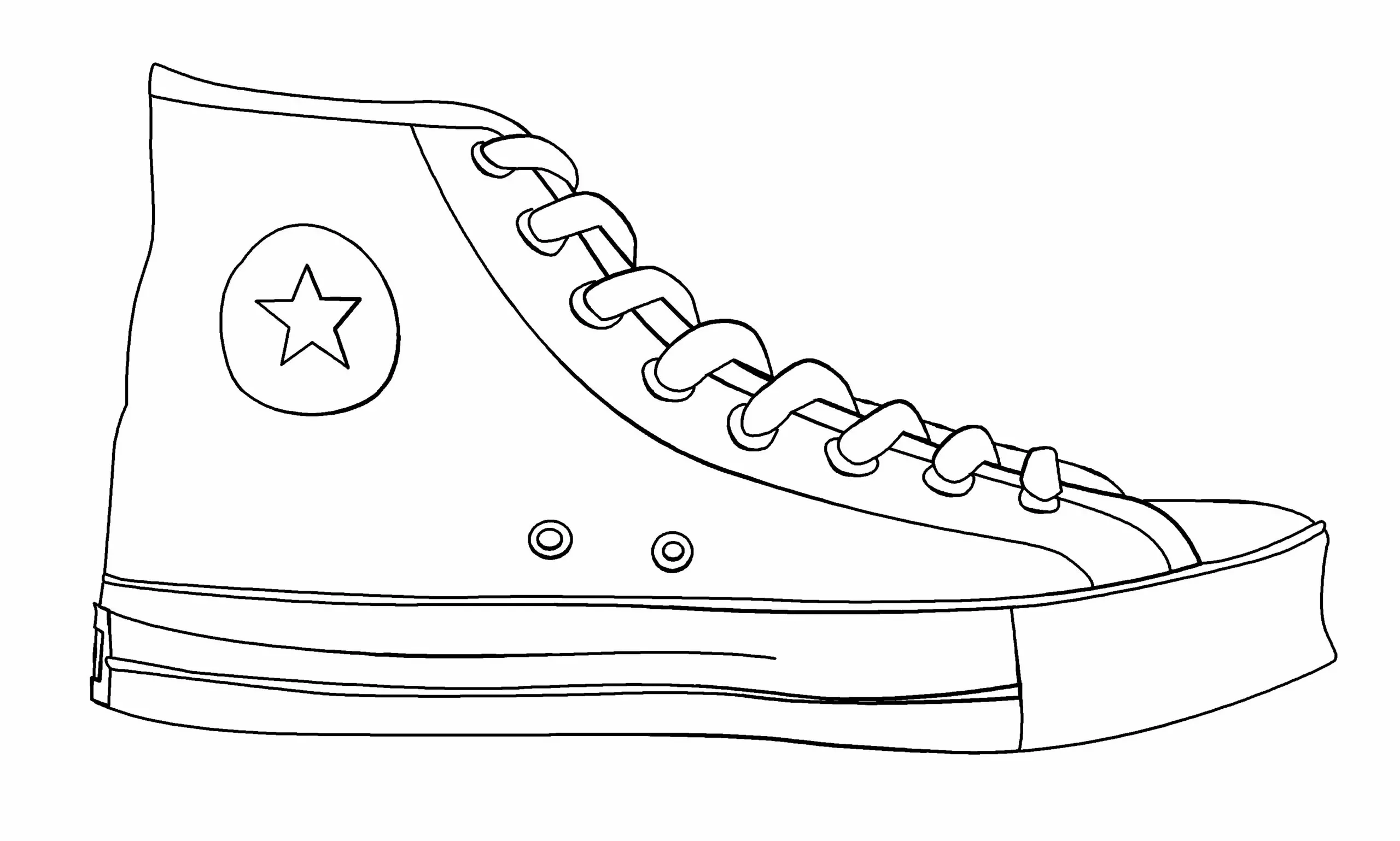 Free Shoes Coloring Pages Pdf intended for Free Printable Shoe Print Template