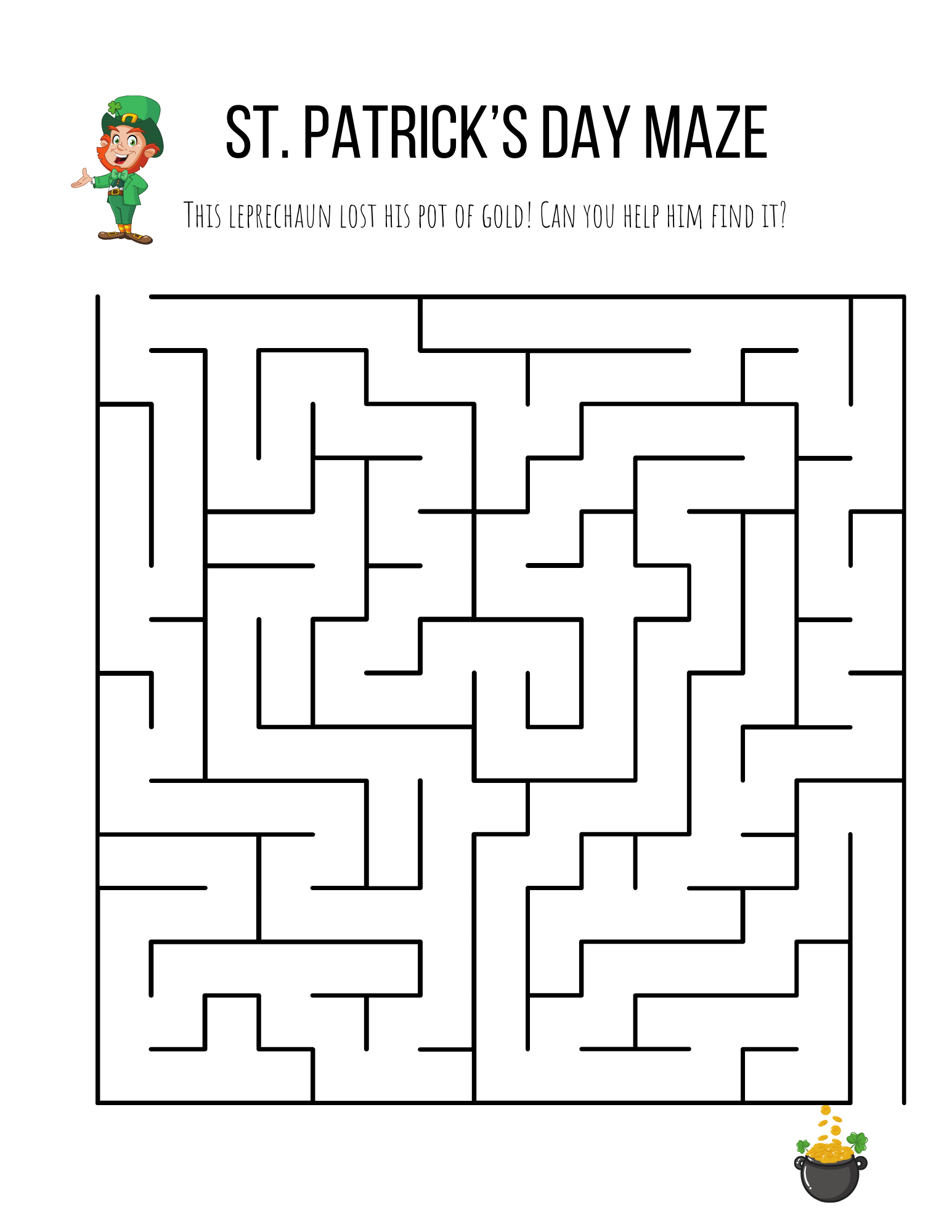 Free St. Patrick&amp;#039;S Day Worksheets For Kindergarten — Xoxoerinsmith with regard to Free St Patrick&amp;amp;#039;s Day Printables