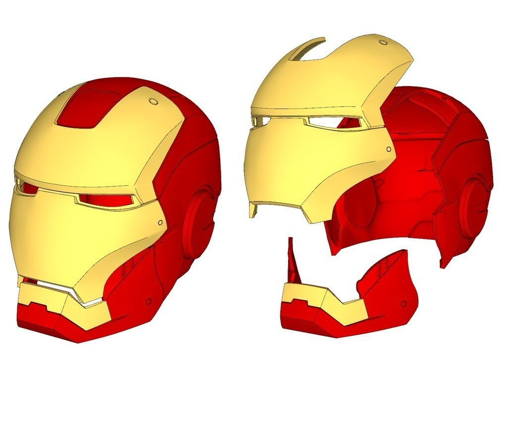 Free Stl File Iron Man Helmet (Wearable) 👨 ・3D Print Object To intended for Free Printable Ironman Mask
