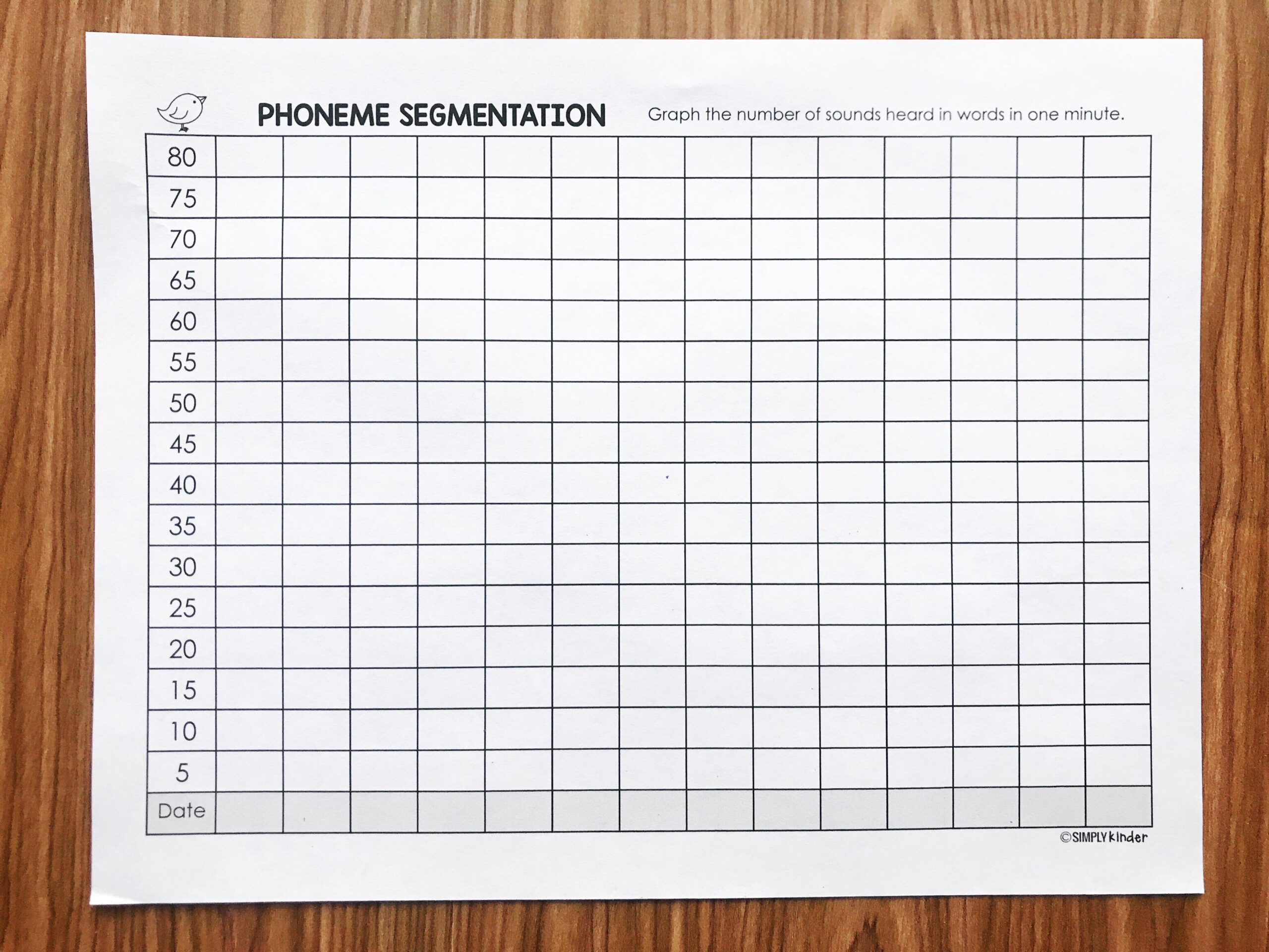 Free Student Data Book - Simply Kinder in Free Printable Data Sheets