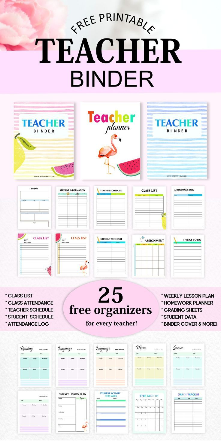 Free Teacher Binder Printables: 25 Best Templates For You! | Free inside Free Teacher Resources Printables