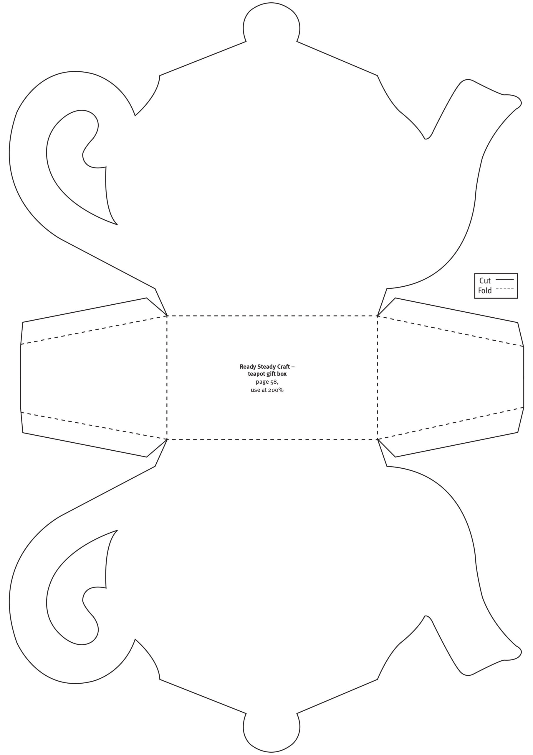 Free Teapot Gift Box And Stepper Card Templates - Gathered within Free Teapot Printable