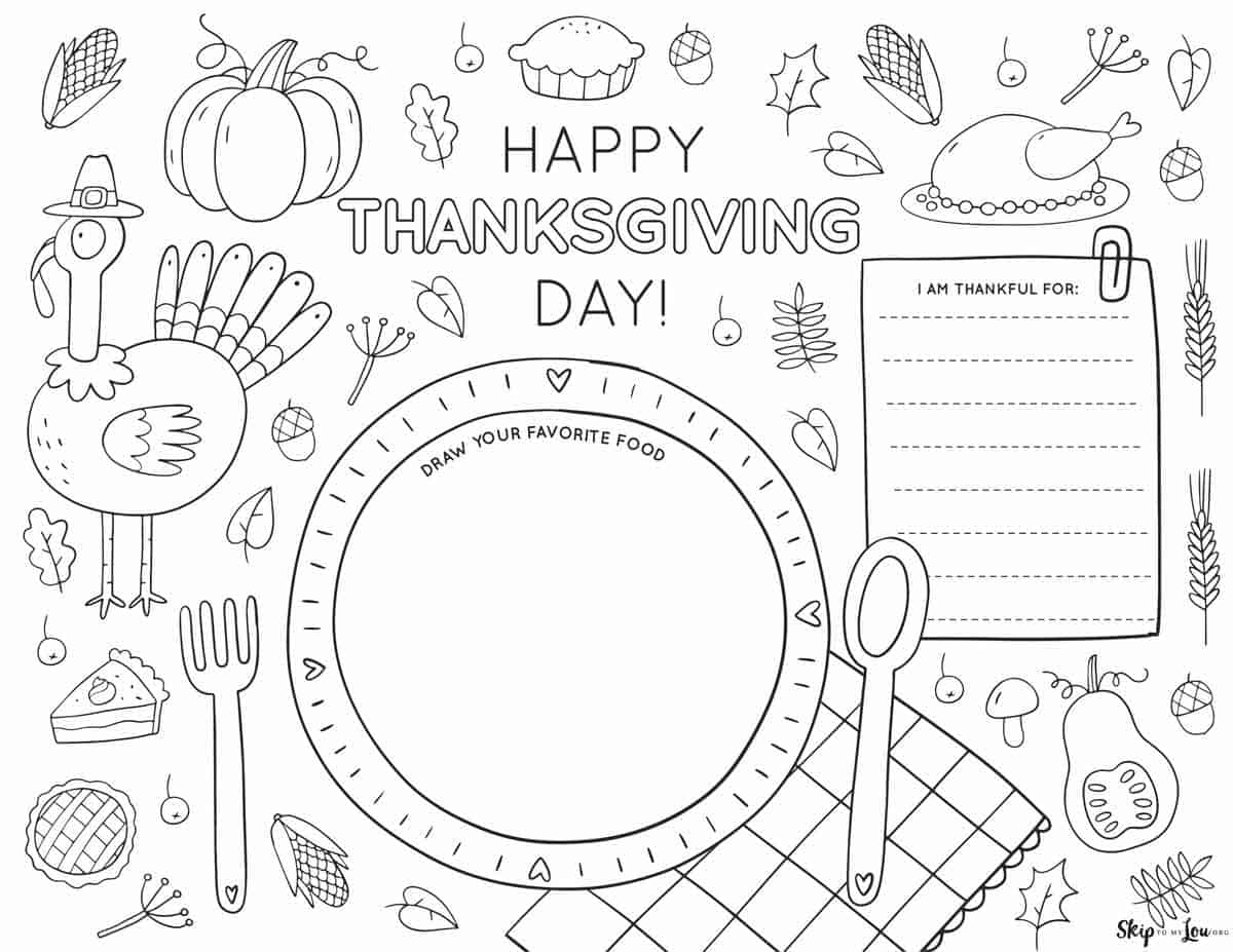 Free Thanksgiving Printables. | Skip To My Lou with Free Printable For Thanksgiving