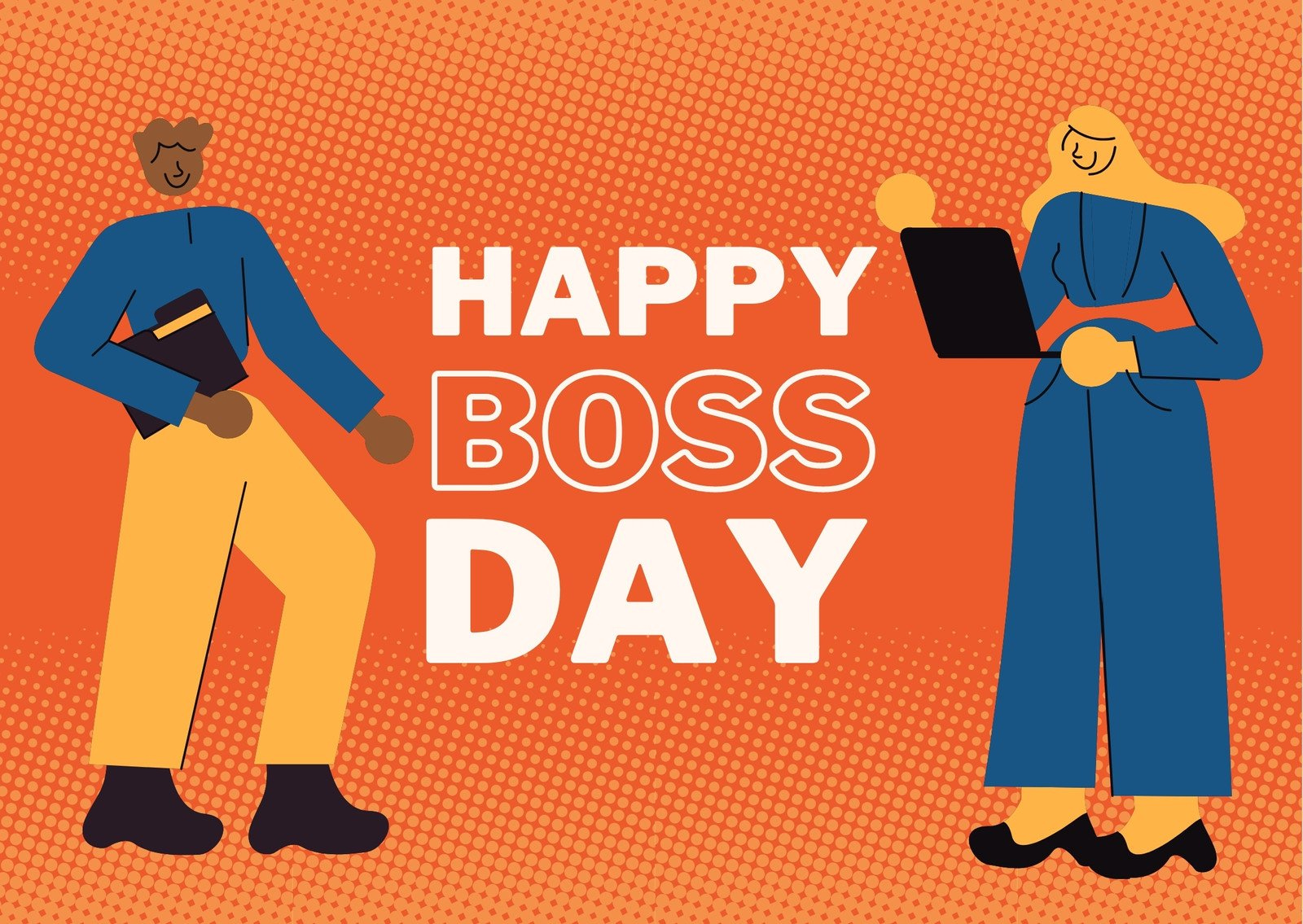 Free To Customize And Print Boss Day Card Templates | Canva inside Free Printable Boss&amp;amp;#039;s Day Cards