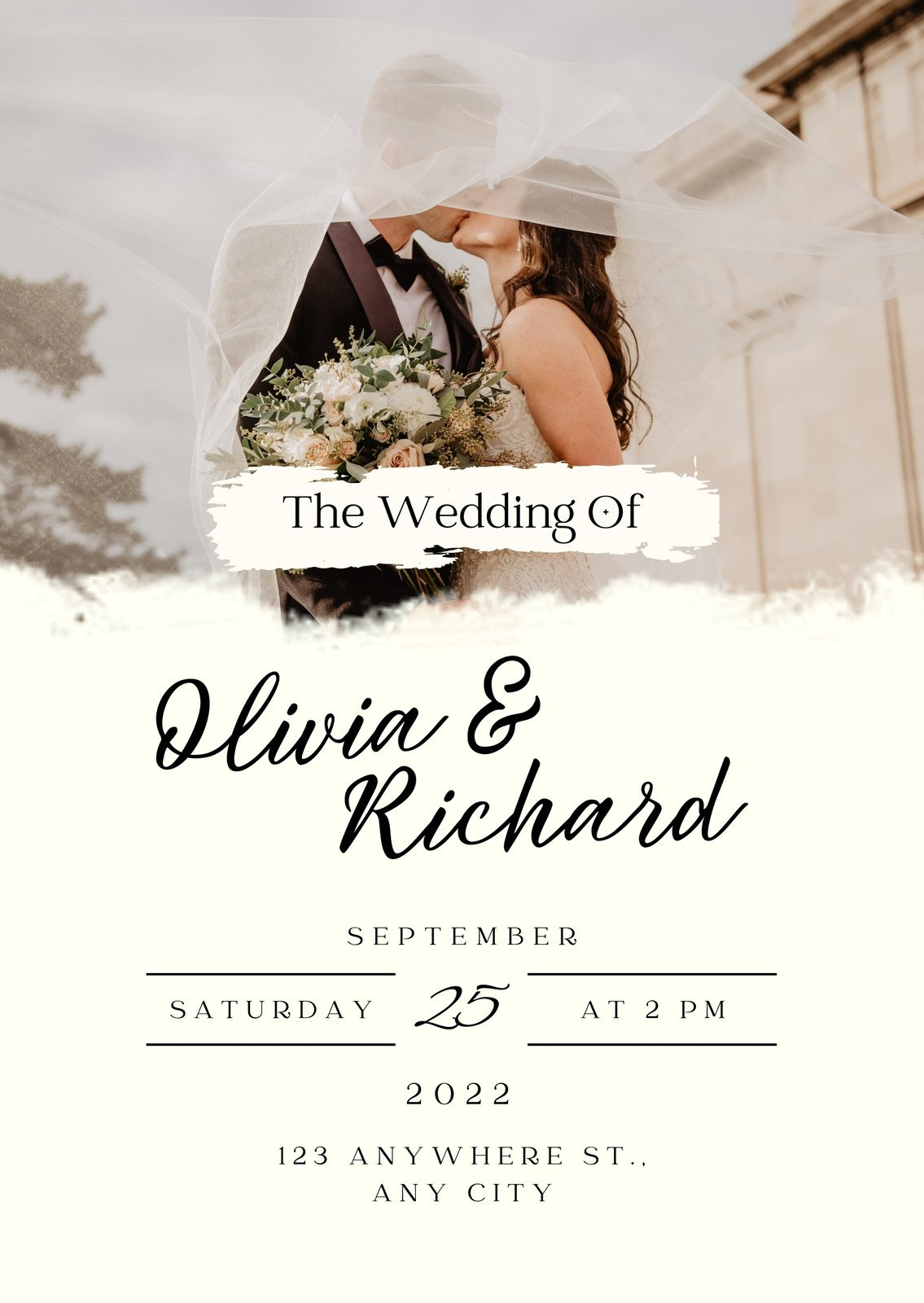 Free To Customize Wedding Photo Invitation Templates | Canva inside Free Printable Wedding Invitations With Photo