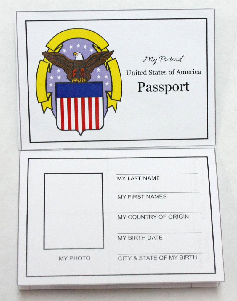 Free Travel Printables For Kids: Pretend Passport pertaining to Free Printable Passport Template