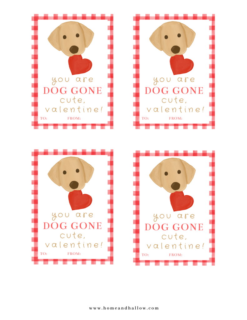 Free Valentine&amp;#039;S Printable: “You Are Dog-Gone Cute, Valentine regarding Free Printable Dog Valentines Day Cards