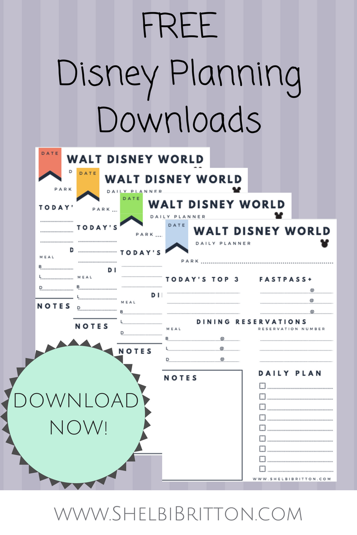 Free Walt Disney World Vacation Planning Printables! Download throughout Free Disney Planning Binder Printables