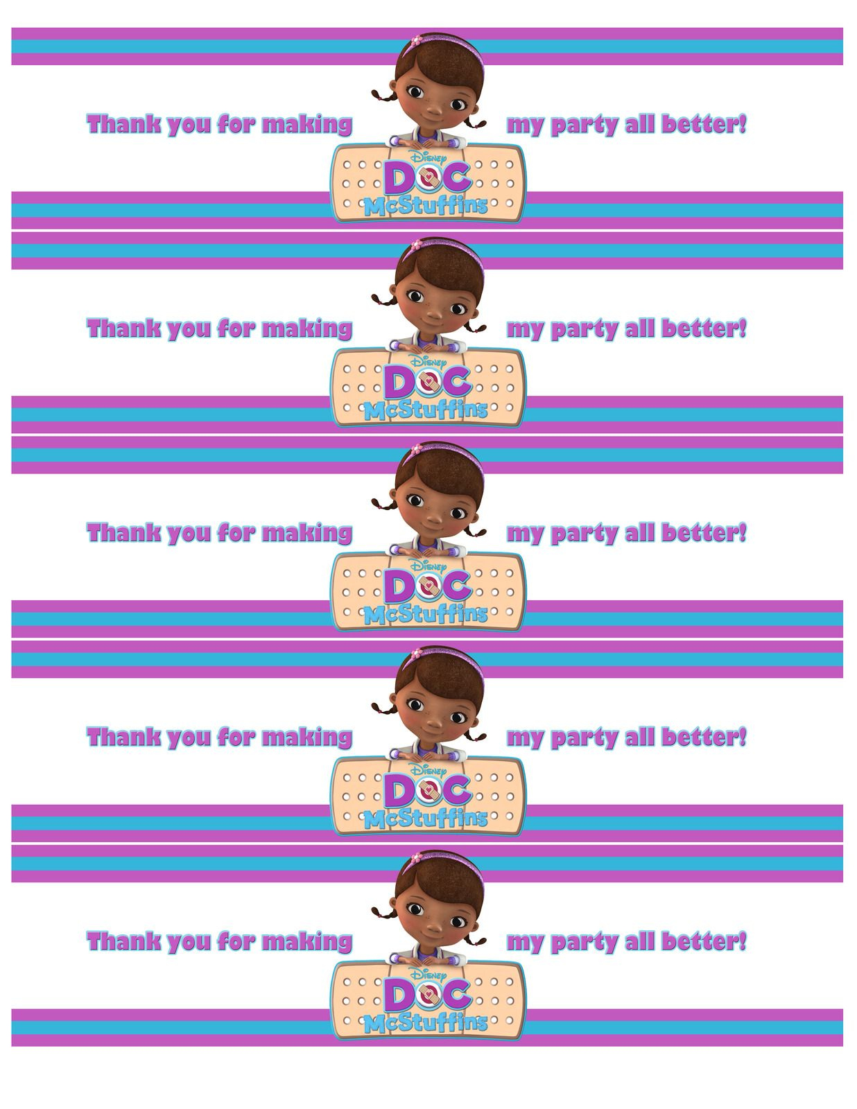 Free Water Bottle Label Printables Doc Mcstuffins (1236×1600 within Free Printable Doc Mcstuffins Food Labels