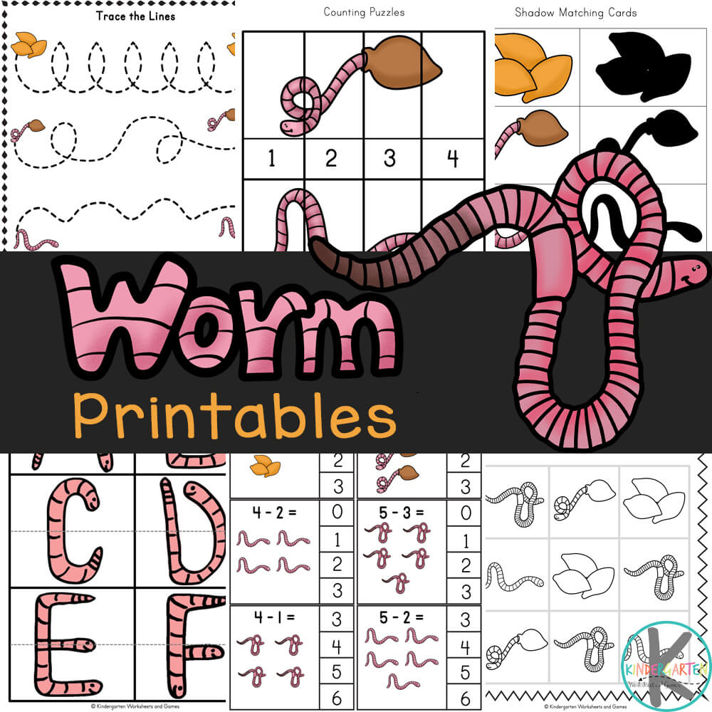 Free Worm Worksheet Printables in Free Printable Worm Worksheets