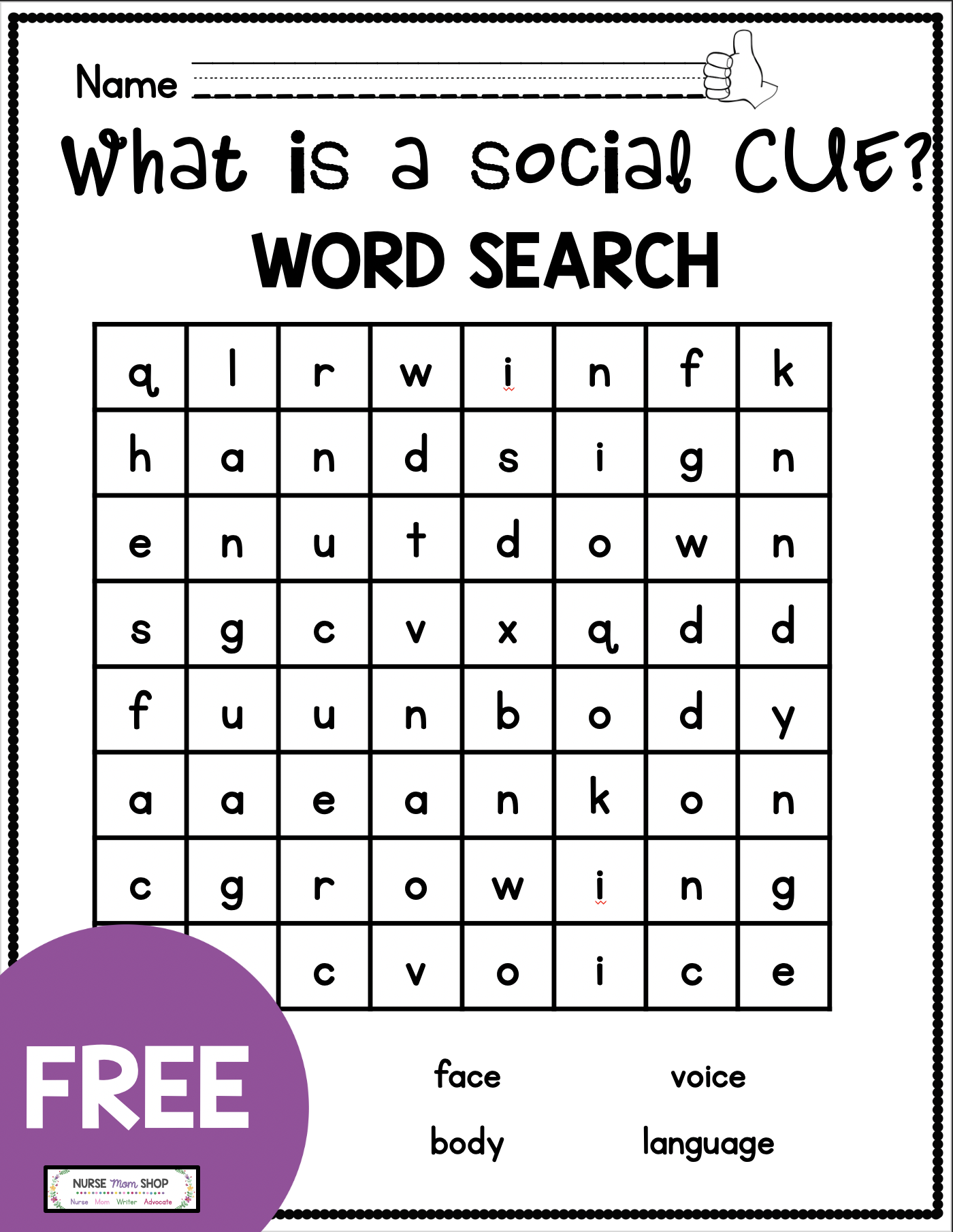 Freebie: Recognizing Social Cues - Printable Social Emotional intended for Free Printable Social Skills Activities Worksheets