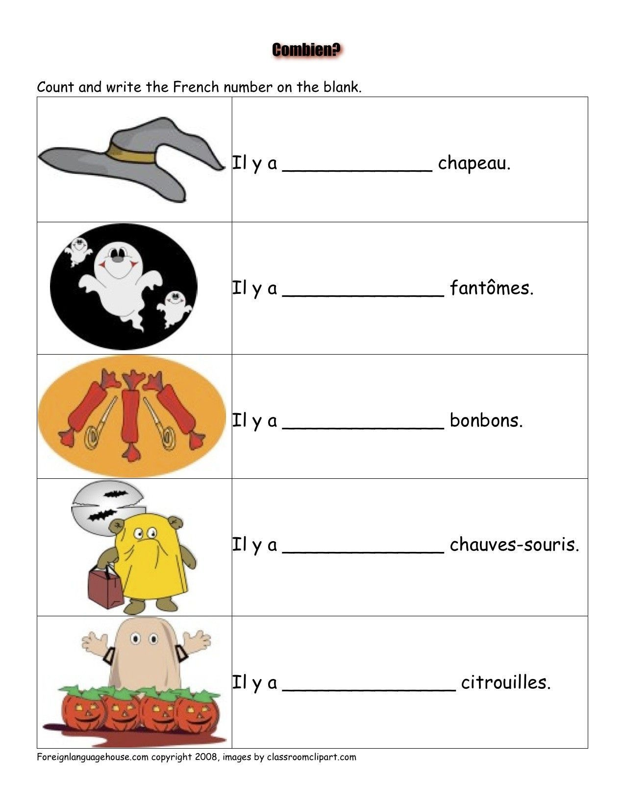 French Worksheet For Kids French Worksheets Halloween | French with regard to Free Printable French Halloween Worksheets