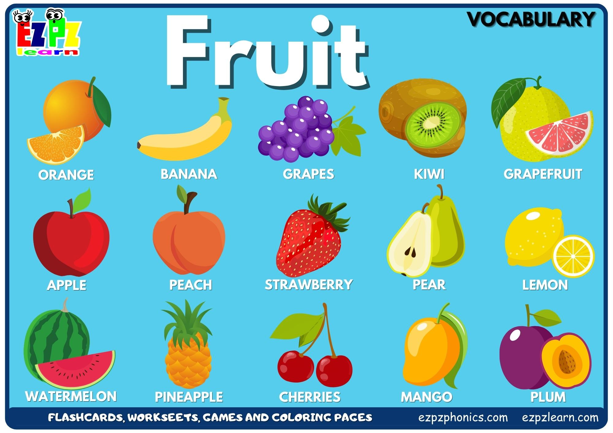 Fruit Vocabulary Picture Dictionary Join Now For Free Flashcards for Free Printable Picture Dictionary for Kids